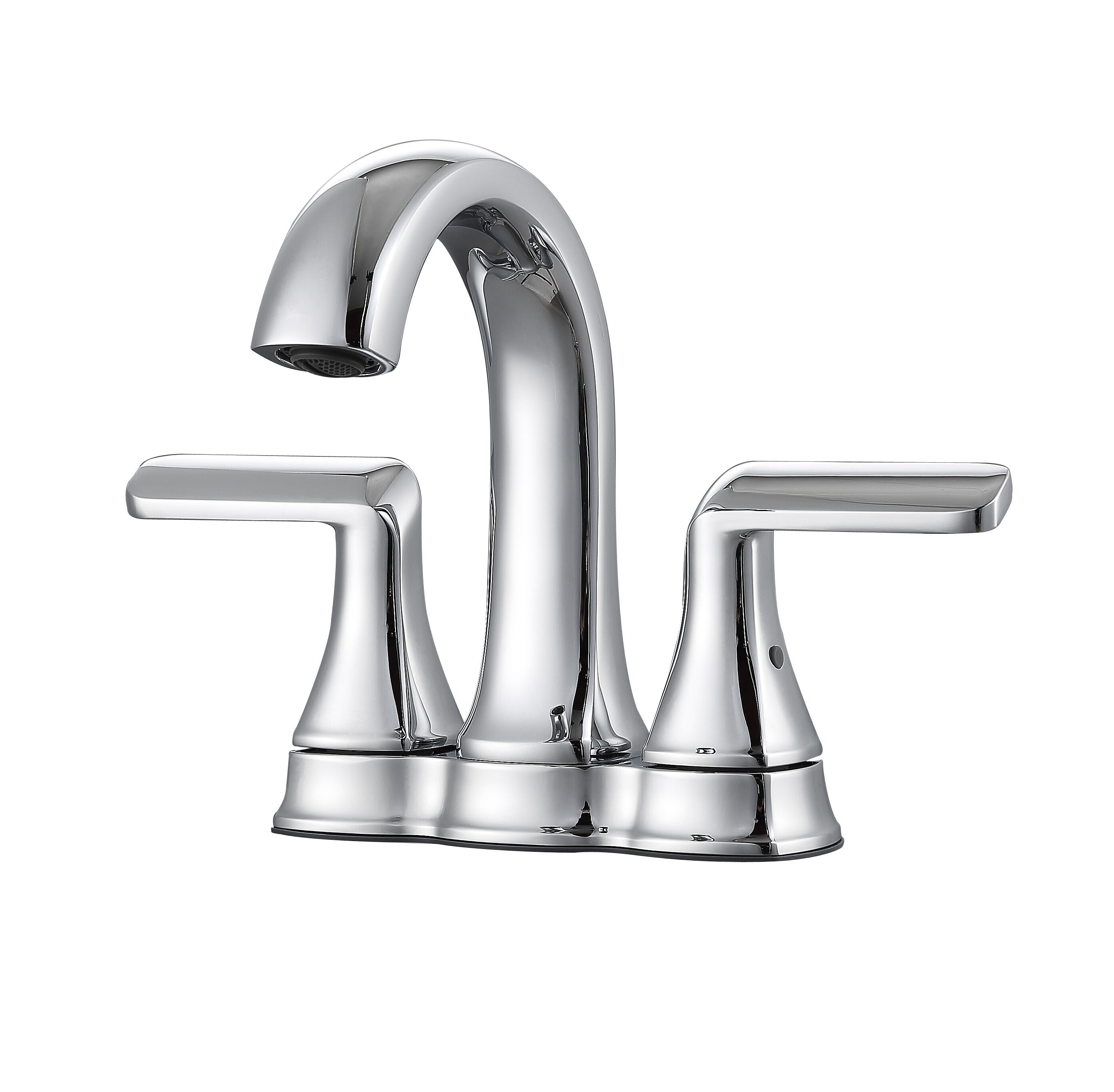 Arezzo Deck Mount Bathroom Faucet - Chrome Finish Single Handle Bathroom Sink Faucet for Vanity, Powder Room & Guest Bath Installation