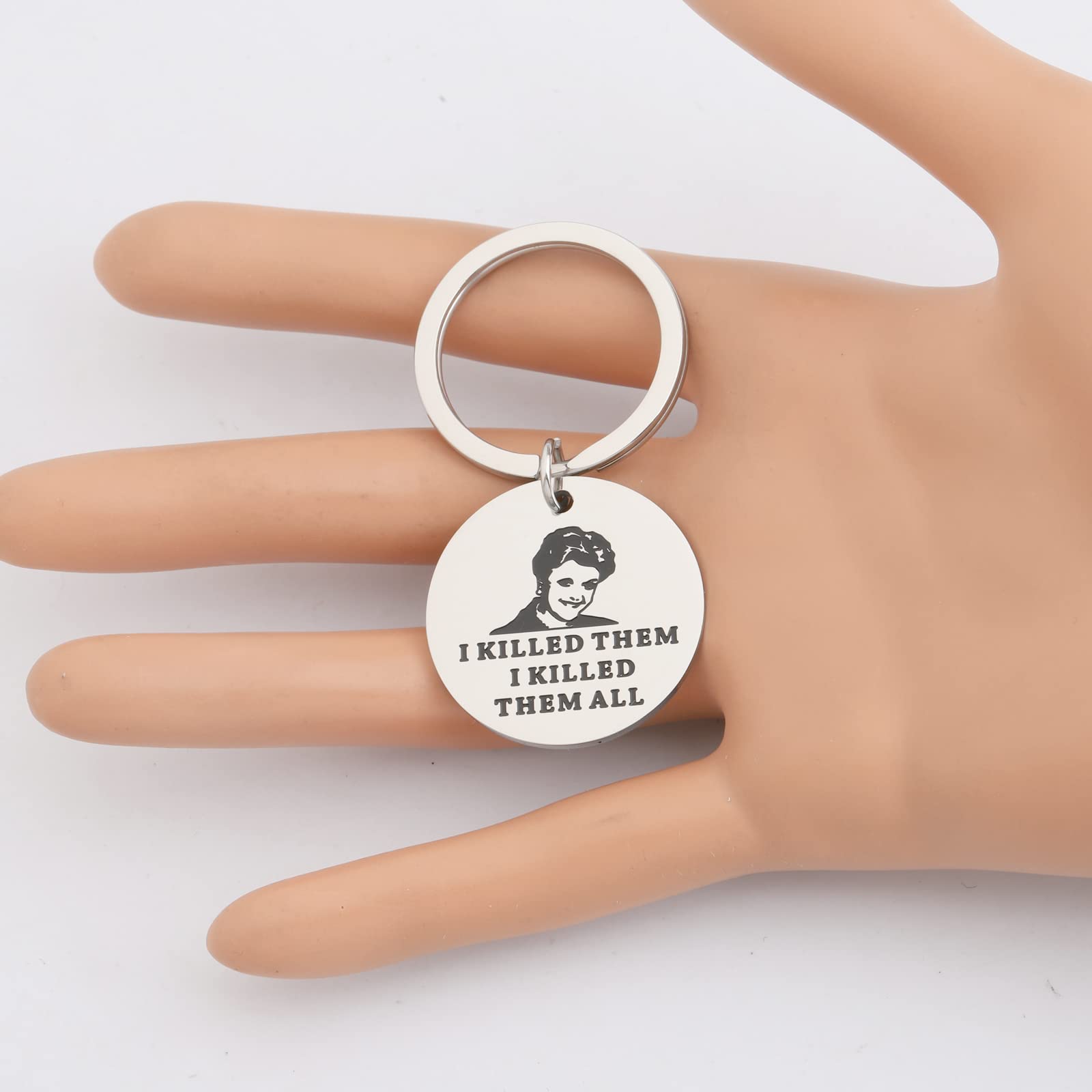 KEYCHIN Jessica Fans Keychain - True Crime TV Show Merch - 'I Killed Them All' Jewelry Gift for Murder Mystery Lovers - Perfect for Friends, Cosplay & Crime Show Conventions