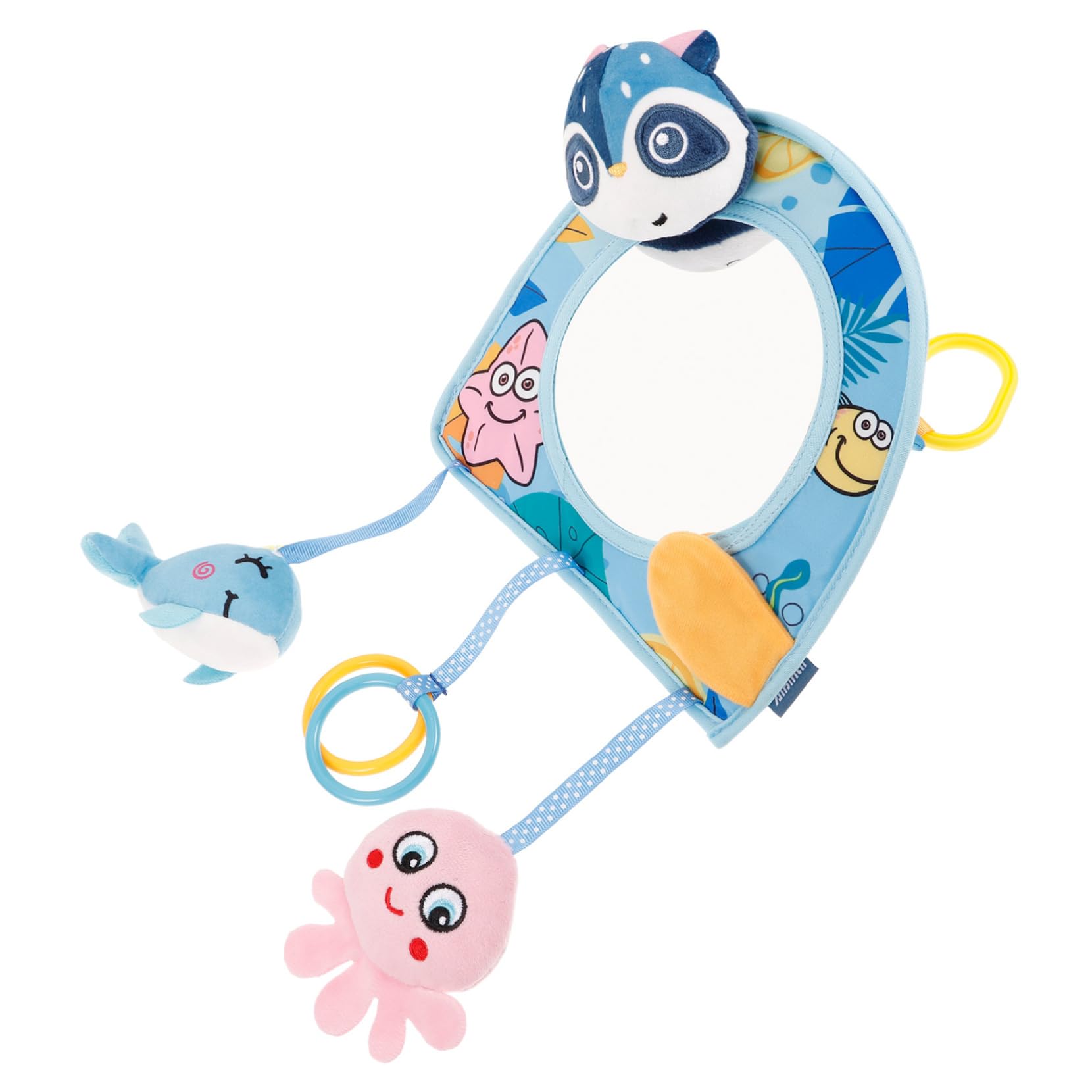 **iFundom Baby Car Seat Mirror - Safe Shatterproof Backseat & Stroller Observation Mirror for Infants & Toddlers - Perfect for Road Trips & Daily Walks**