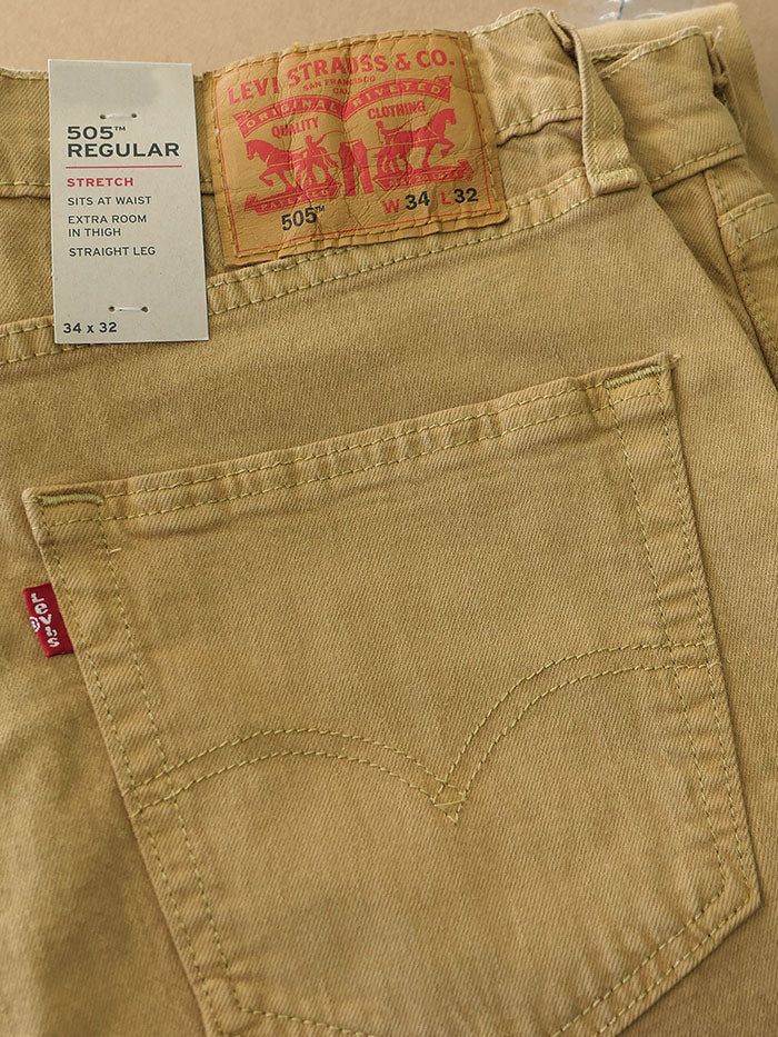 Levi's 505 Classic Straight Leg Jeans for Men - Medal Bronze Wash | Comfortable & Durable Denim Pants for Casual Wear & Everyday Outfits