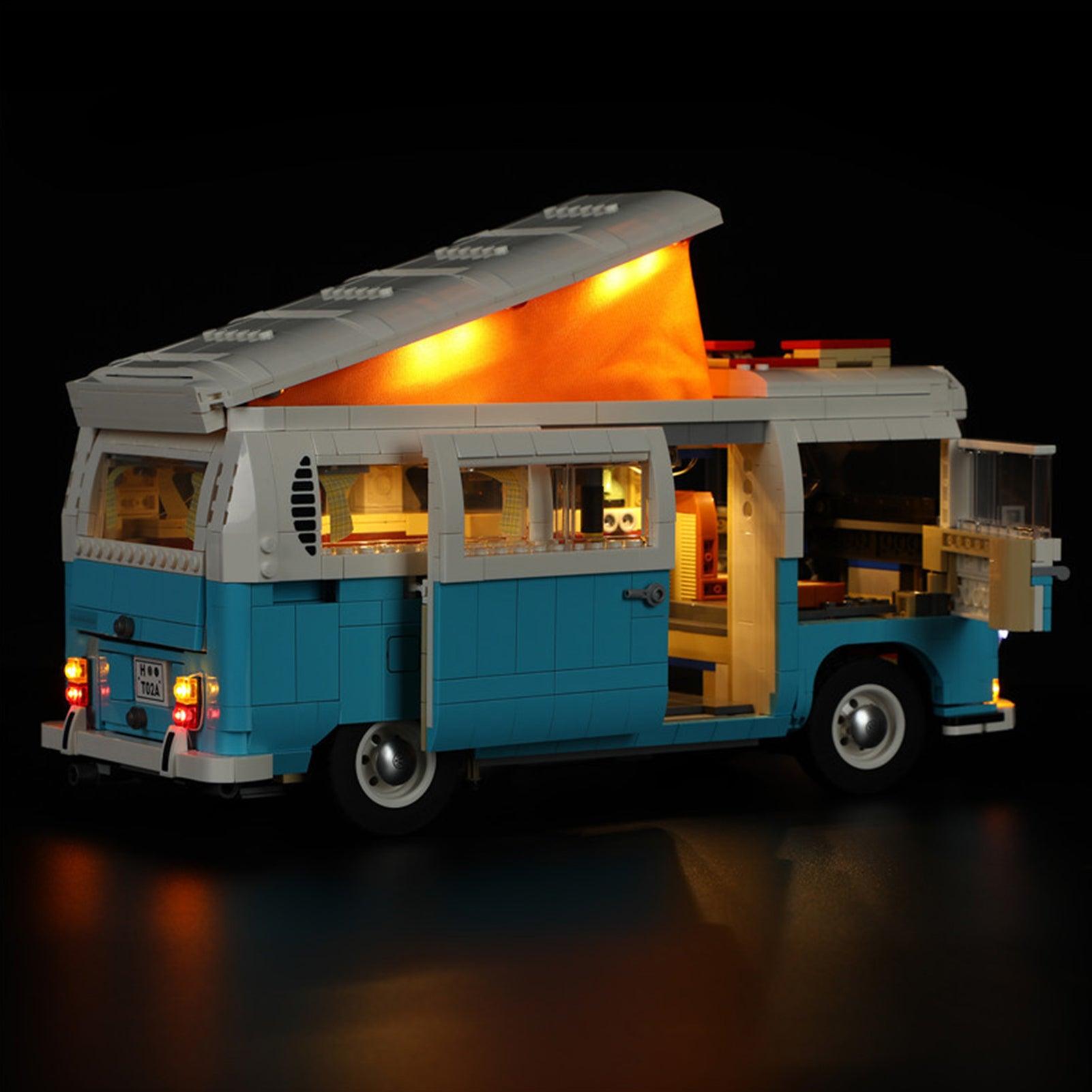 LEGO Technic Volkswagen T2 Camper Van Truck 10279 Light Kit - Compatible with Official LEGO Sets - DIY Lighting Solution for Model Display & Night Scenes