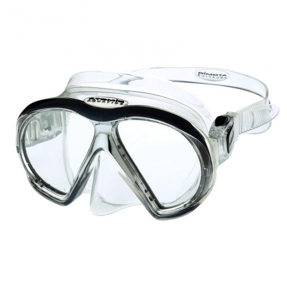 Atomic Aquatics SubFrame Clear/Black Dive Mask - Lightweight & Durable Scuba Gear for Underwater Exploration - Perfect for Snorkeling, Spearfishing, and Professional Diving