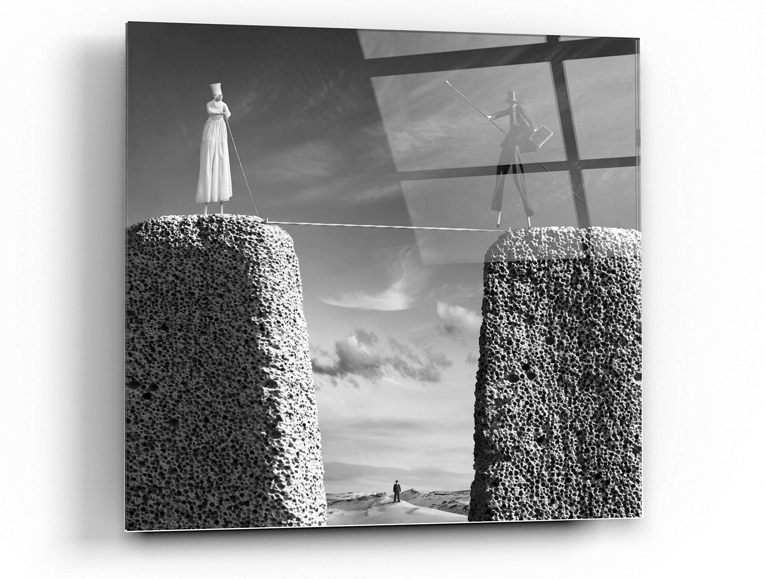 Epic Art 'Journey2' by Dariusz Klimczak - 24x24 Inch Modern Acrylic Glass Wall Decor - Perfect for Living Room, Bedroom & Office Wall Art