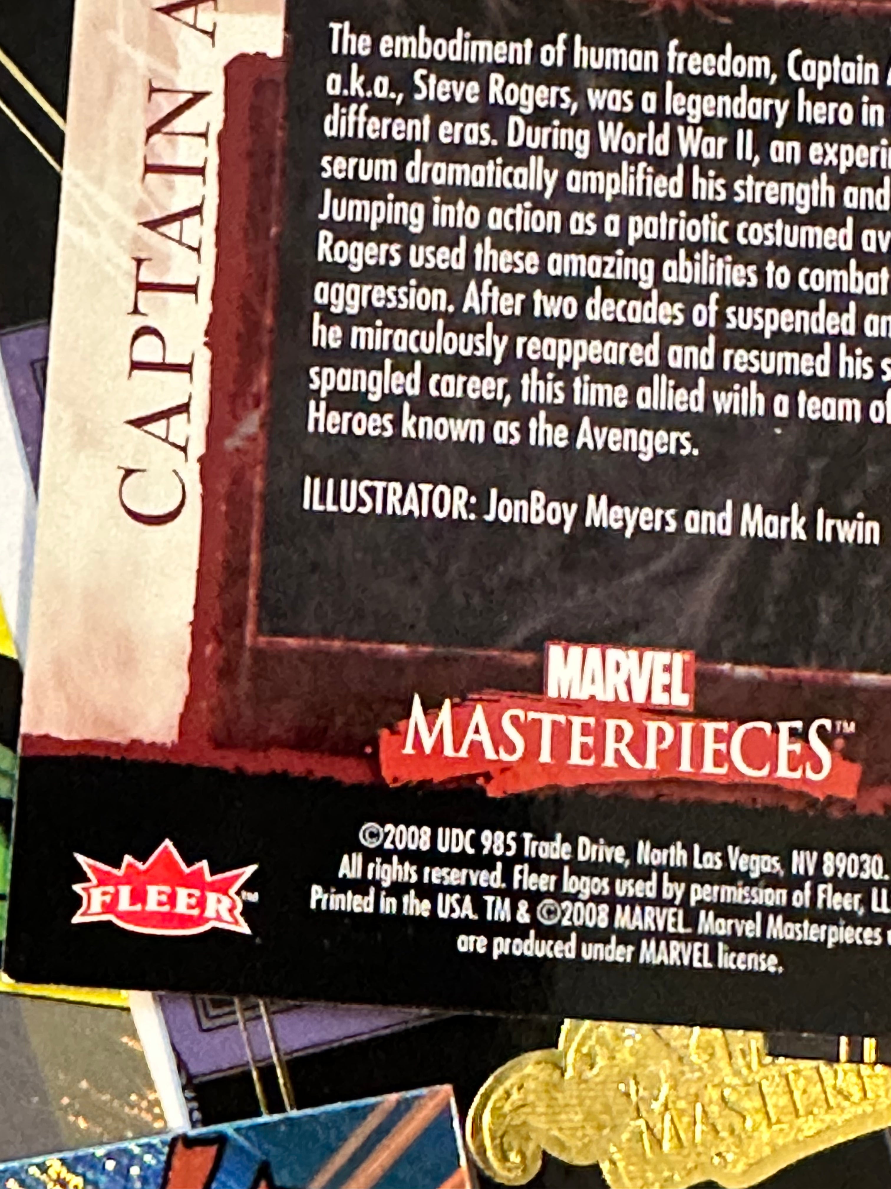 2008 Marvel Masterpieces Series 8 Trading Cards Lot - Complete A Insert Set for Collectors | Perfect for Comic Book Fans & Card Collectors