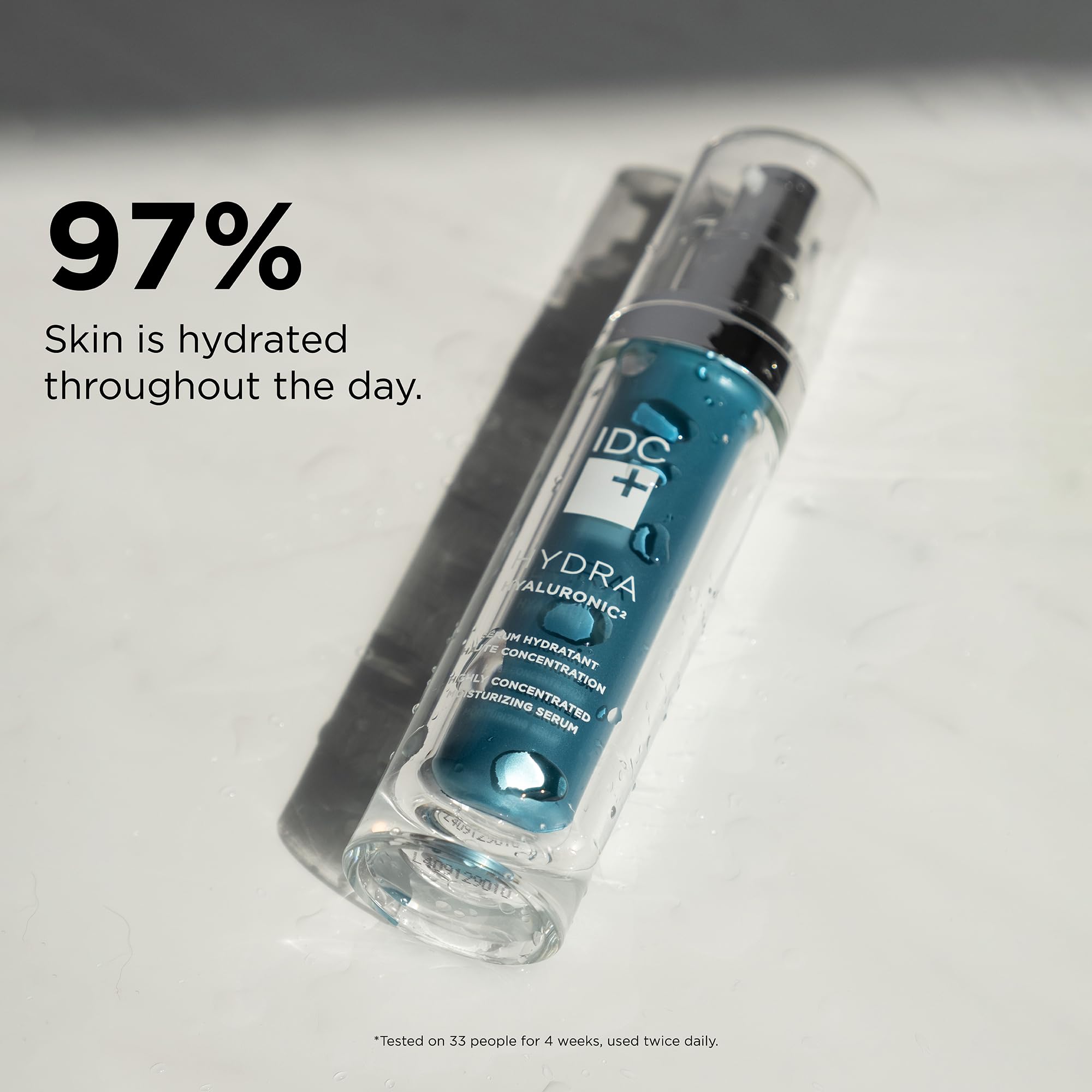 IDC Dermo Hydra Hyaluronic² Moisturizing Serum - 1 fl oz - Hydrating Facial Serum with Hyaluronic Acid for Wrinkles on Face, Eyes & Neck - Anti-Aging Skin Care Treatment - Best for Dry Skin & Fine Lines Reduction - Perfect for Night Routine & Daily Hydration Boost