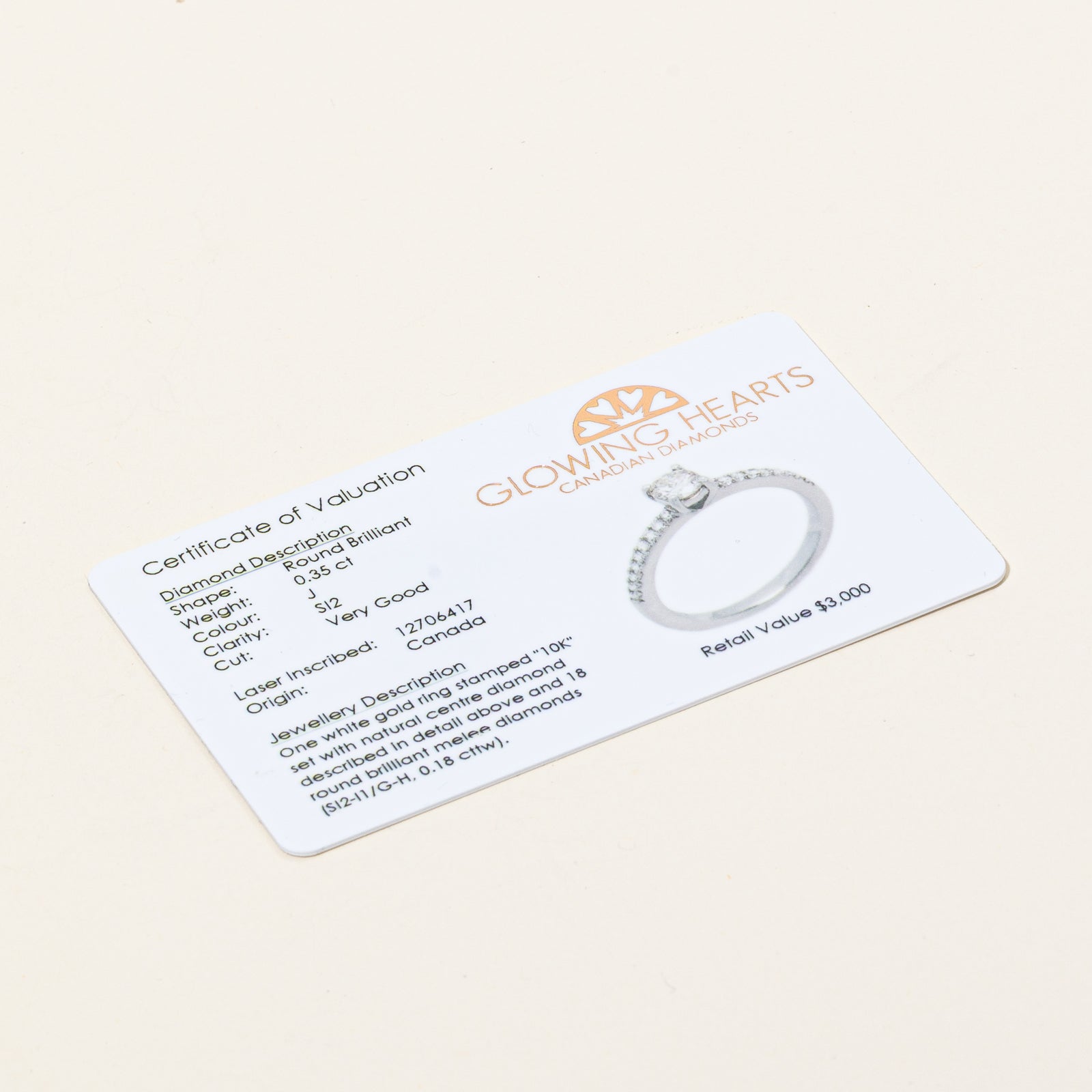 0.53ctw Canadian Diamond Engagement Ring - Size 3.5 | Elegant Wedding Band for Proposals, Anniversaries & Special Occasions