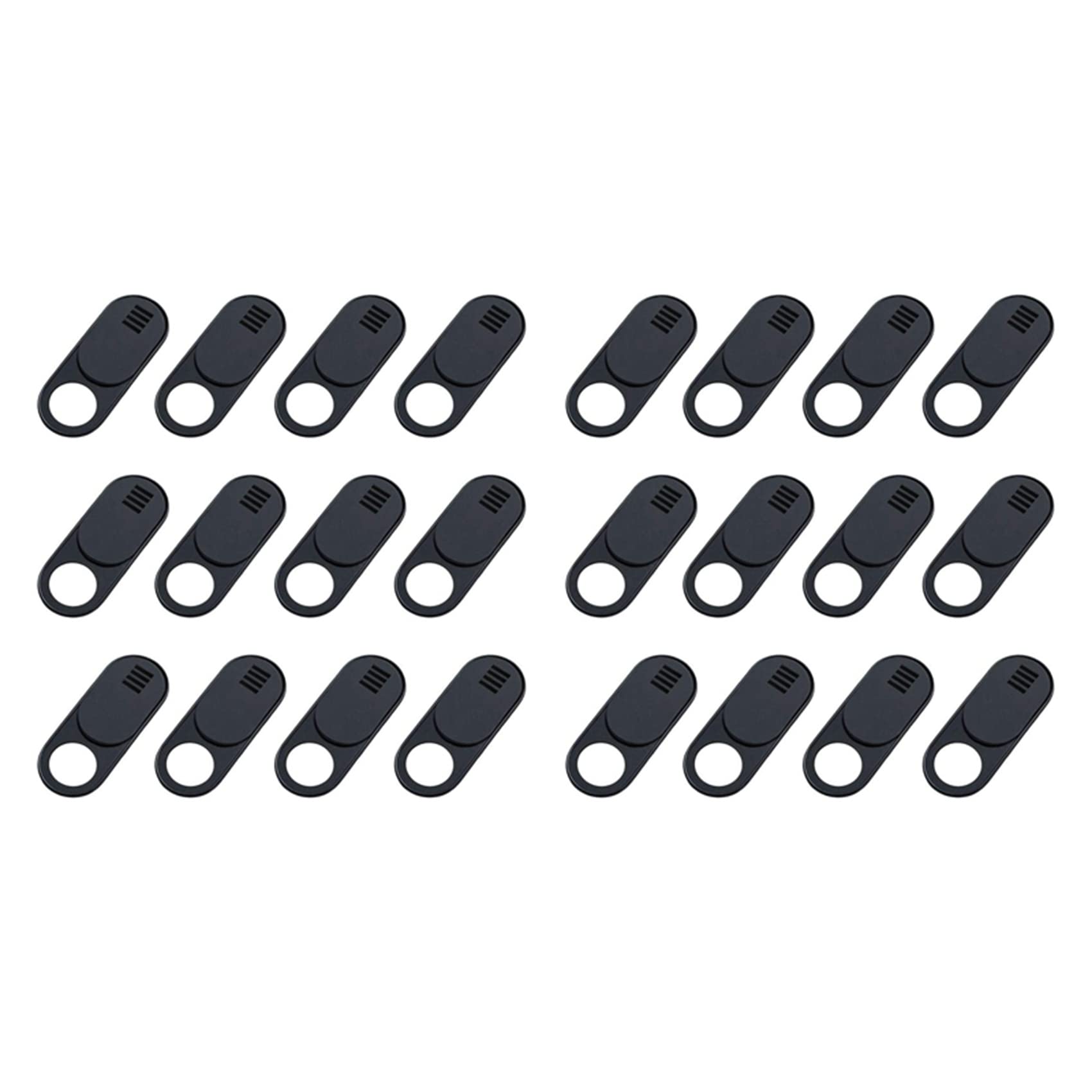 Goufride 24-Pack Ultra Thin Web Camera Cover Slide for Laptop, PC, Computer - Black | Privacy Protection for Home Office, Online Meetings, and Remote Work