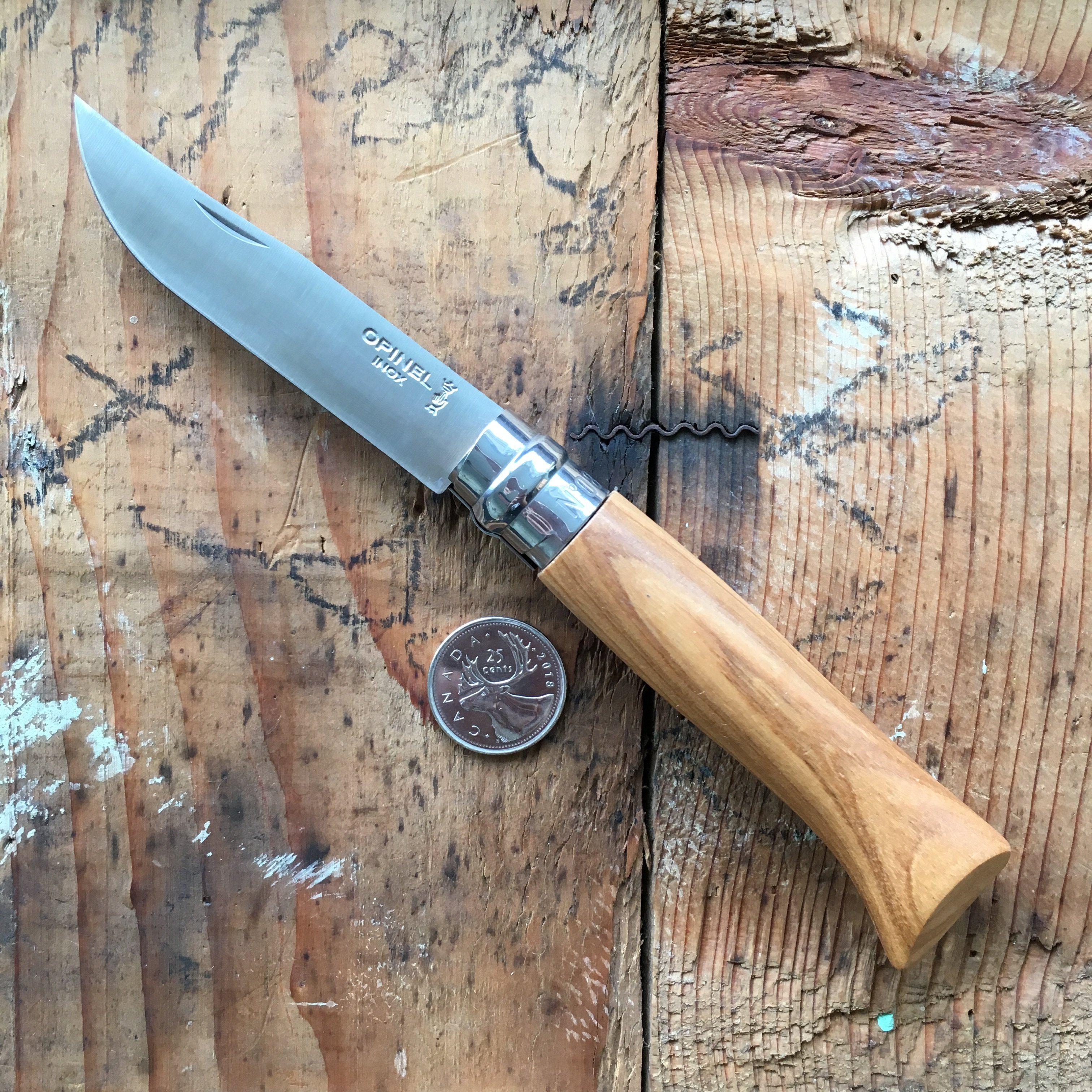 Opinel No.08 Stainless Steel Folding Pocket Knife - Perfect for Camping, Hiking & Everyday Carry (EDC)