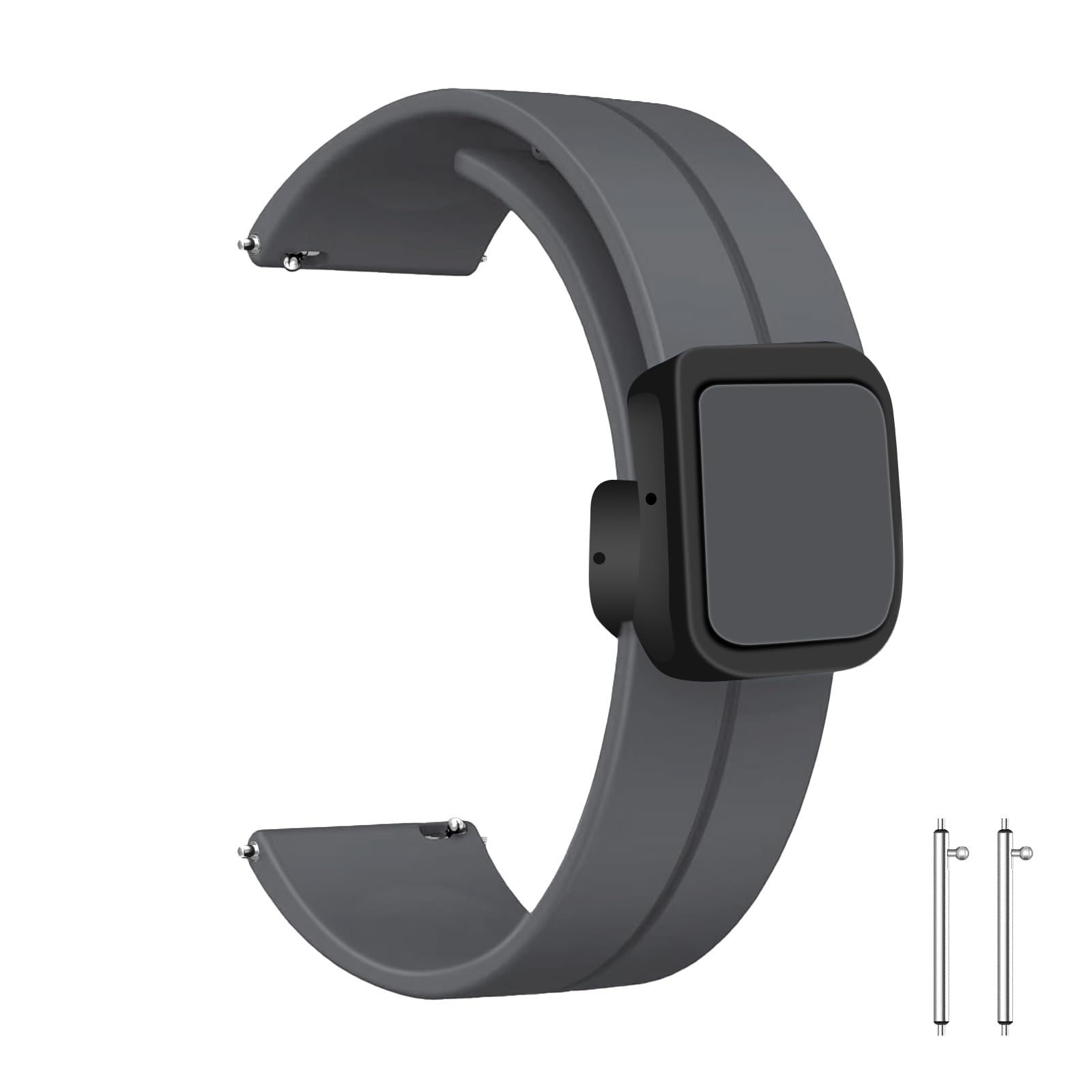 20mm 22mm Silicone Watch Band - Quick Release, Waterproof for Smartwatches - Gym & Daily Wear