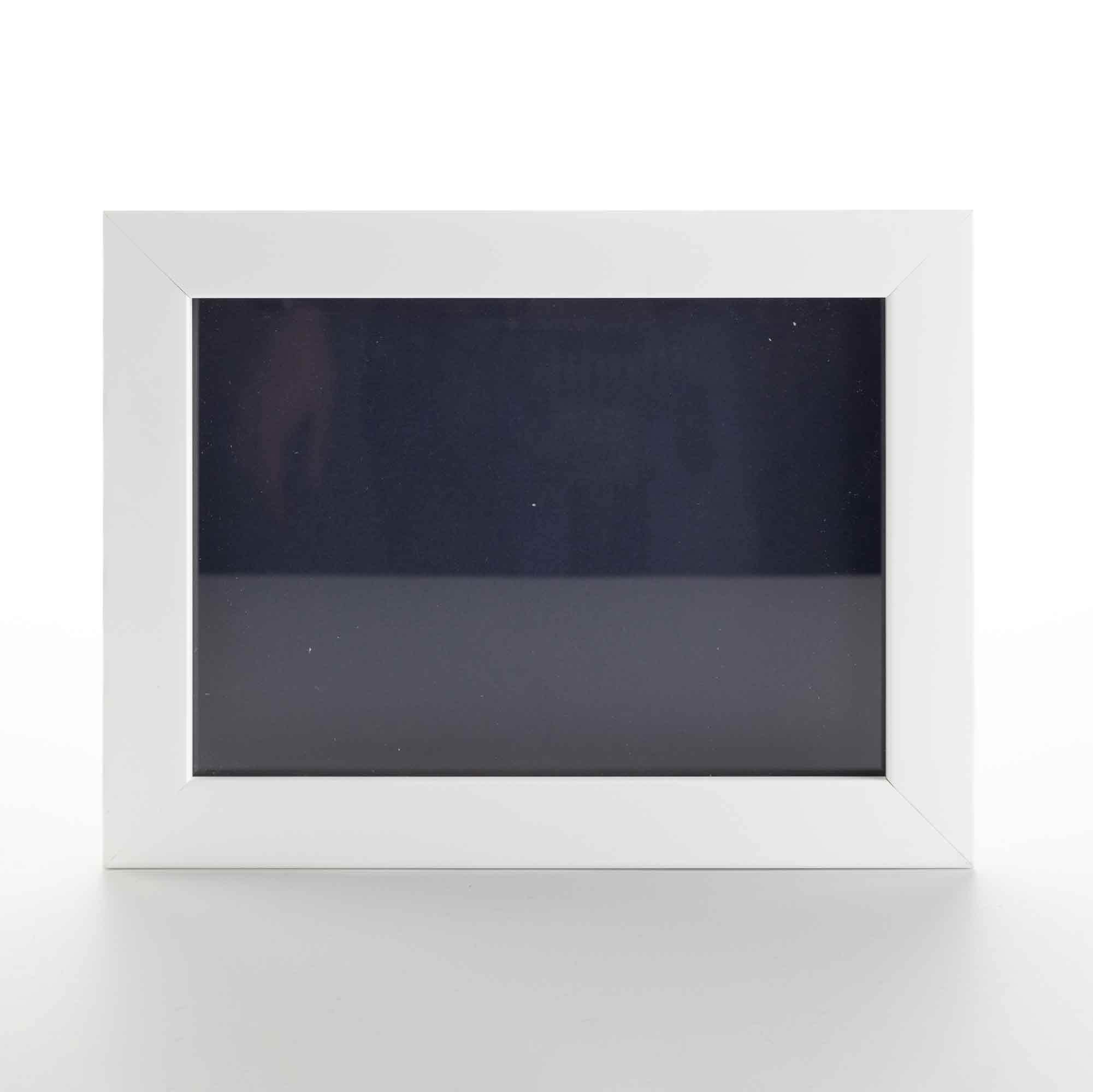 14x28 White Solid Pine Wood Shadow Box Display Frame - Navy Acid-Free Backing, UV Protective Acrylic, 0.75
