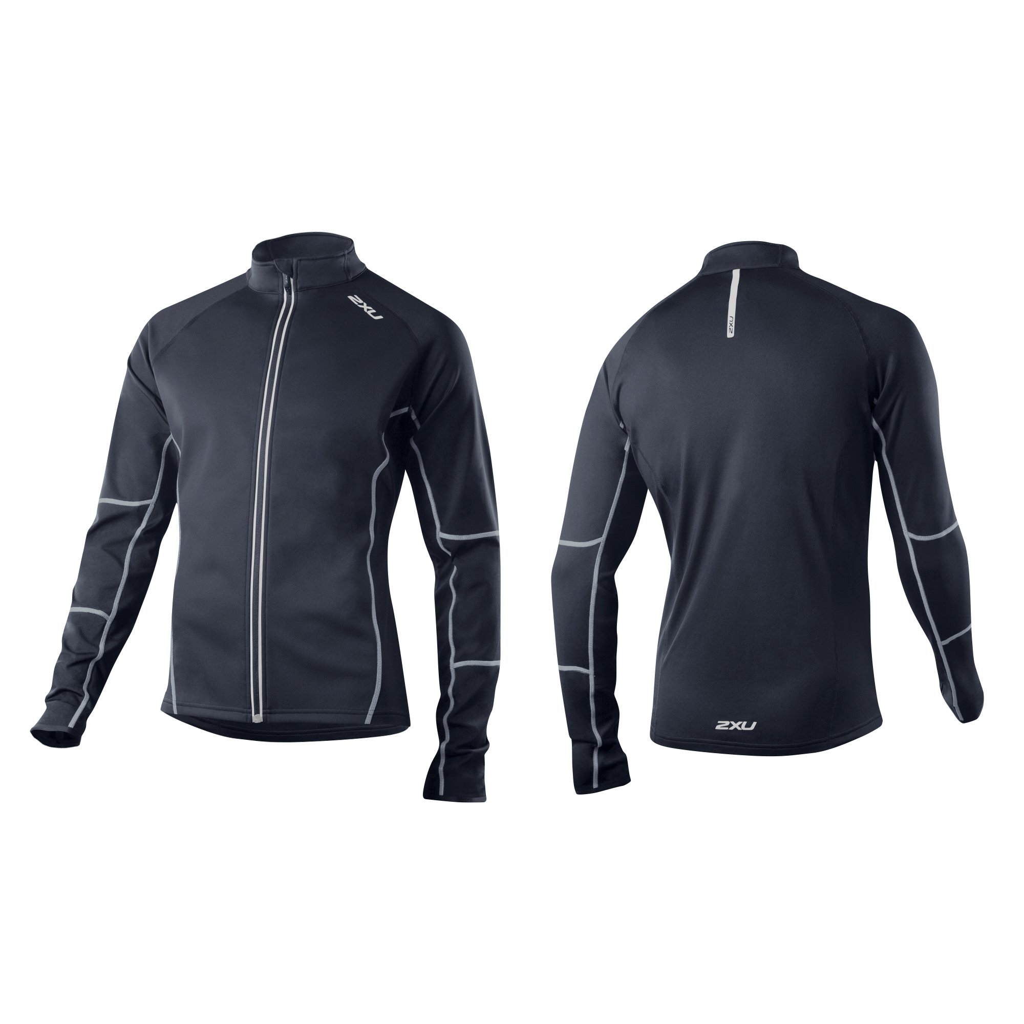 2XU Men's G:2 Micro Thermal Jacket - Lightweight Running & Training Jacket for Cold Weather - Perfect for Marathon, Gym & Outdoor Workouts