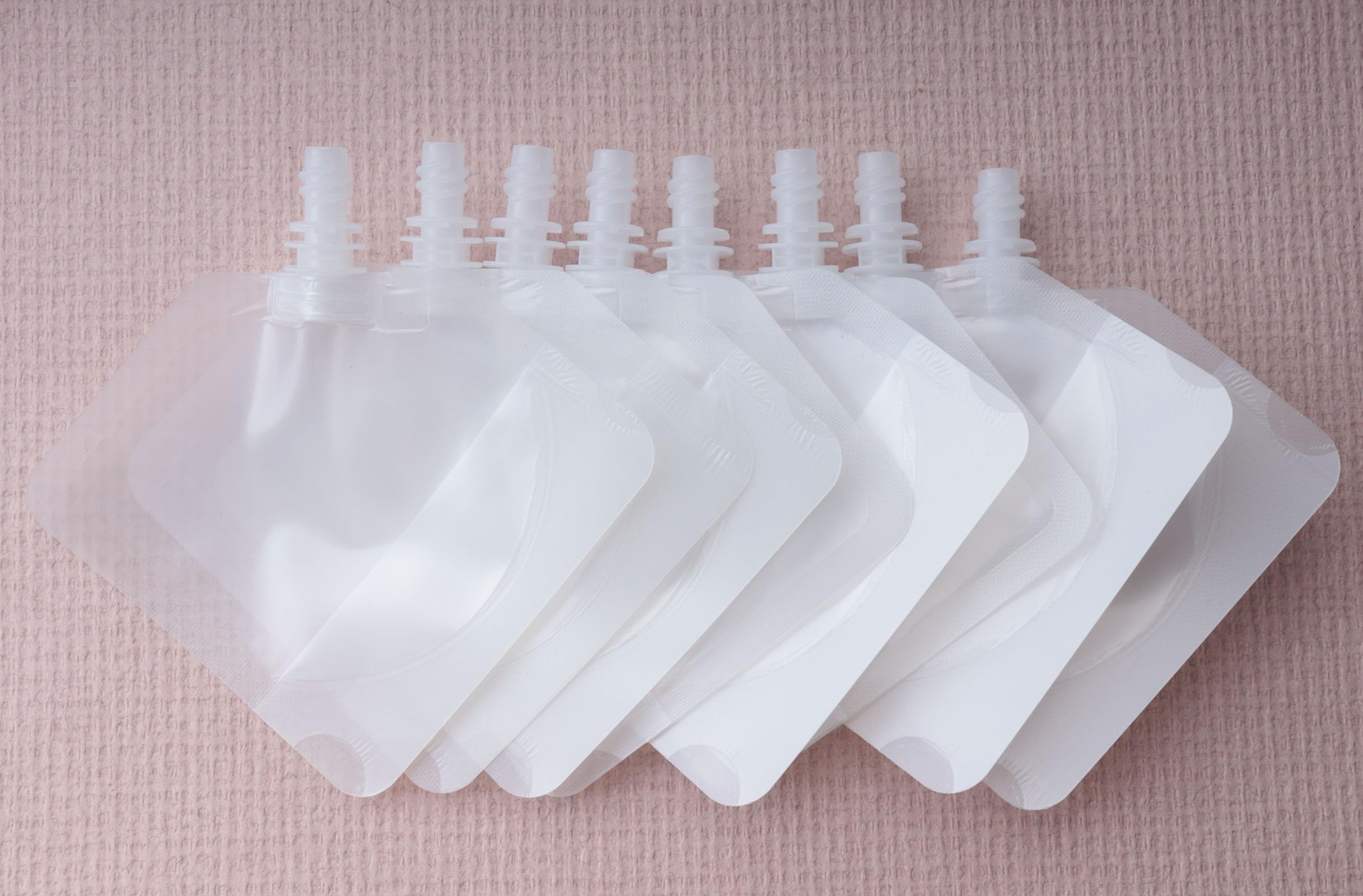 10 Pack 30ml Refillable Travel Squeeze Pouches - Leak Proof Portable Fluid Bags with Stickers for Toiletries, Shampoo, Conditioner & Lotion | Perfect for Air Travel, Camping & Gym Essentials (10 PCS)