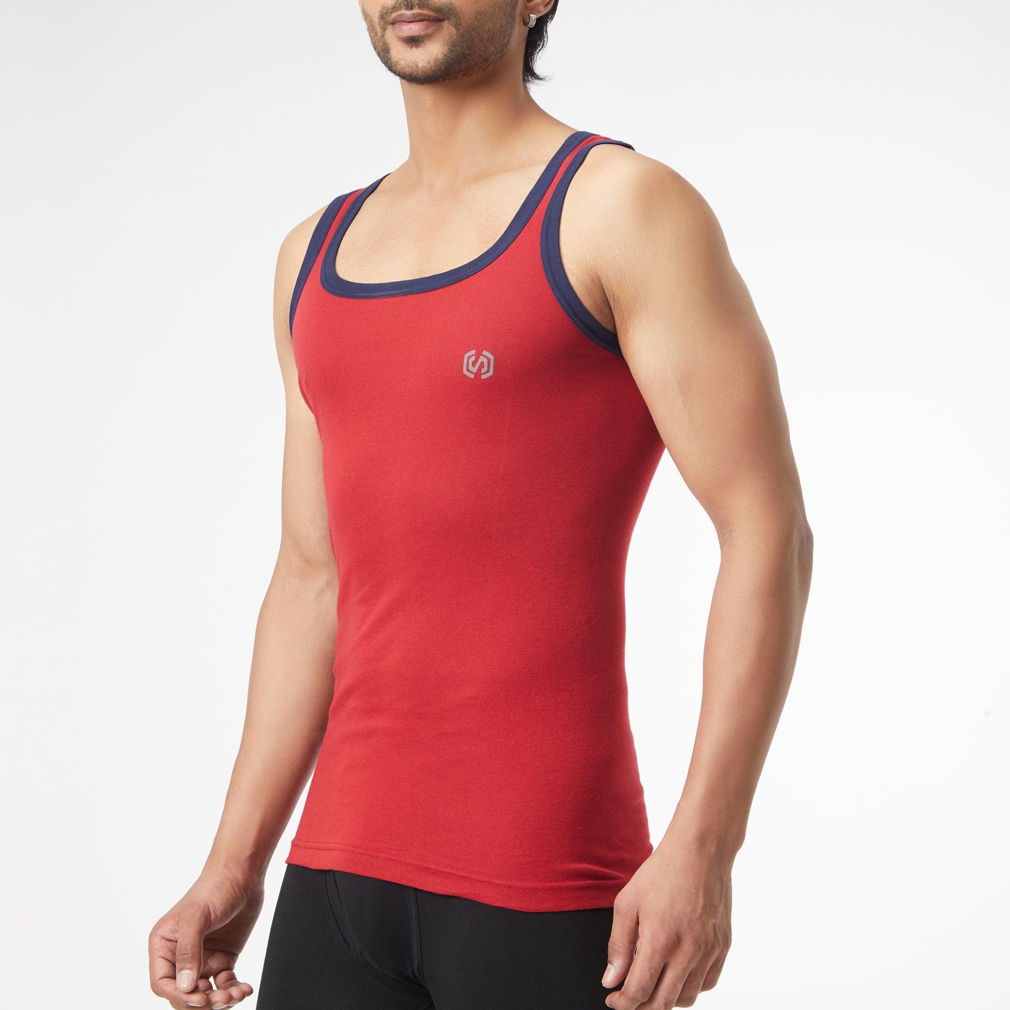 Men's Cotton Solid Vest - Comfortable & Breathable for Casual Wear, Layering & Outdoor Activities