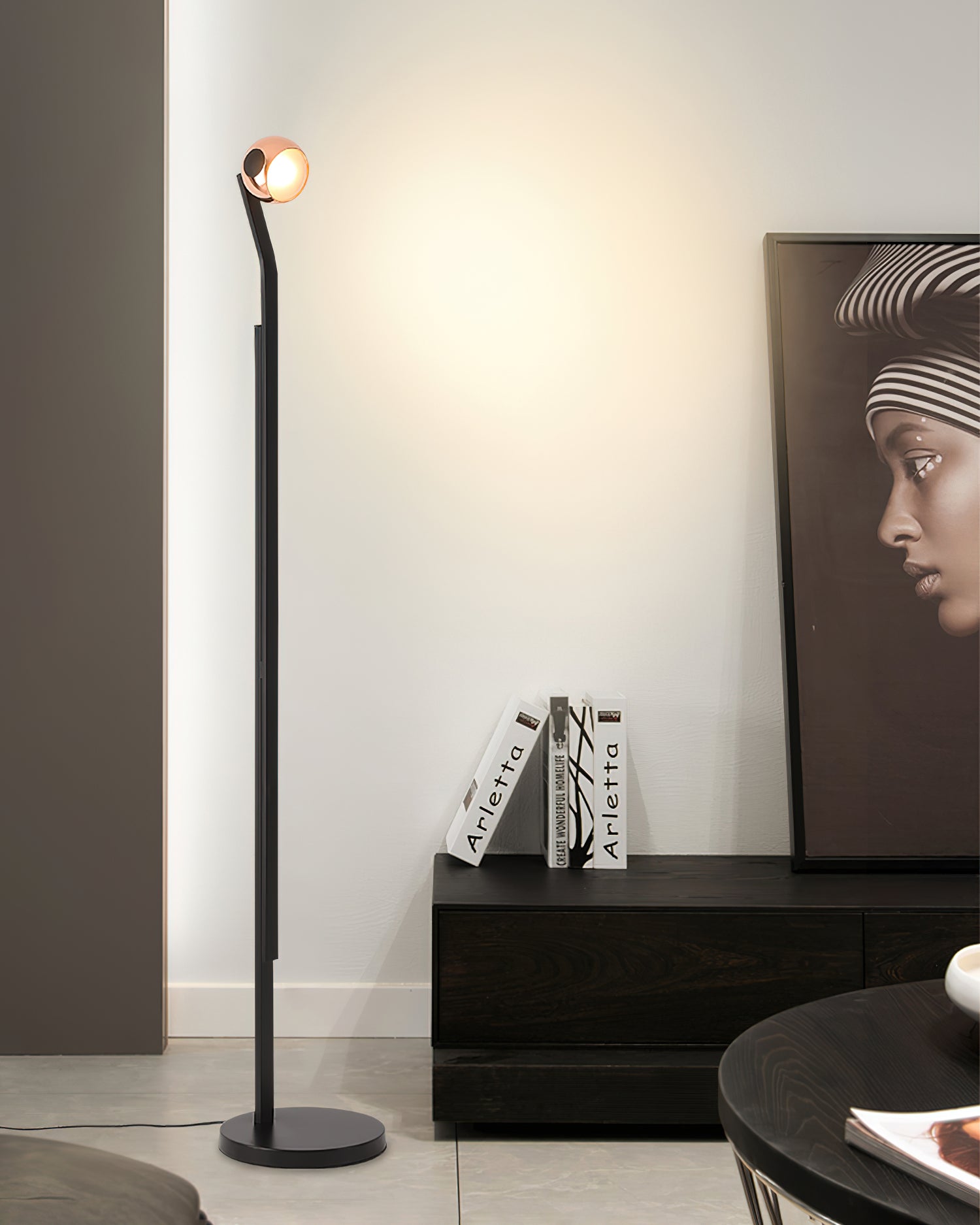 Modern Chalfis Floor Lamp with Adjustable Brightness - Stylish Standing Light for Living Room, Bedroom & Office - Perfect for Reading, Relaxing & Decorating