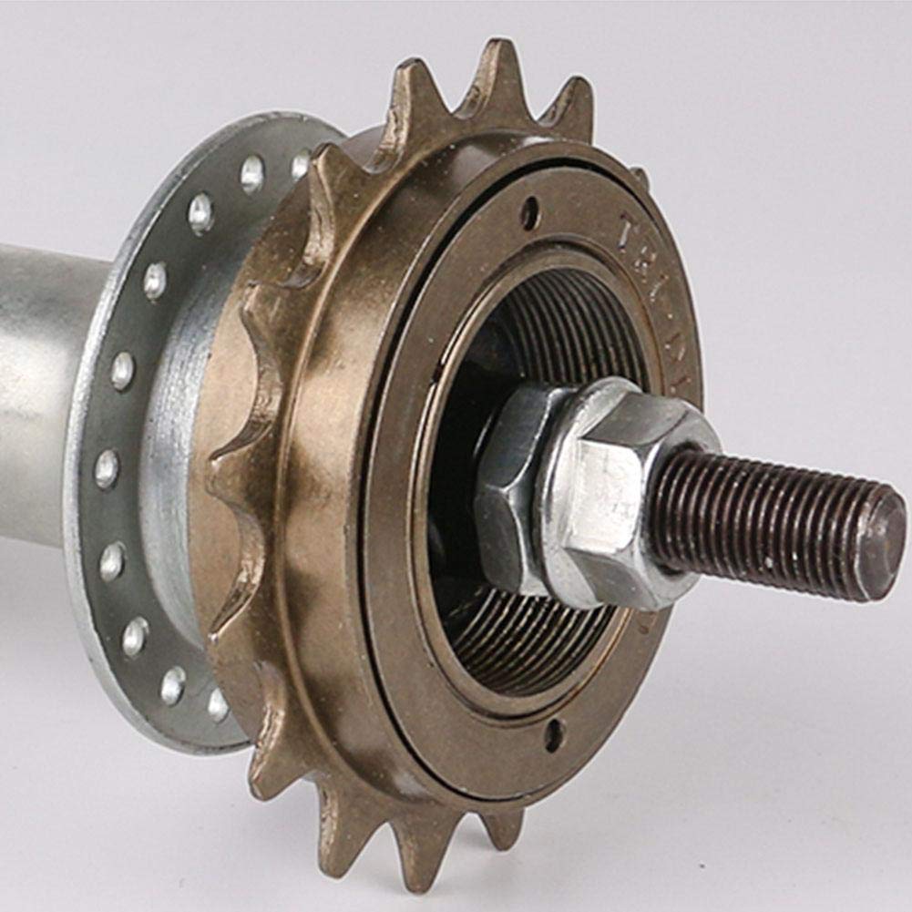 Focket 16T Single-Speed Bicycle Freewheel - Durable Metal Cassette Freewheel for Road Bikes & Fixies - Perfect for Urban Commuting & Casual Cycling
