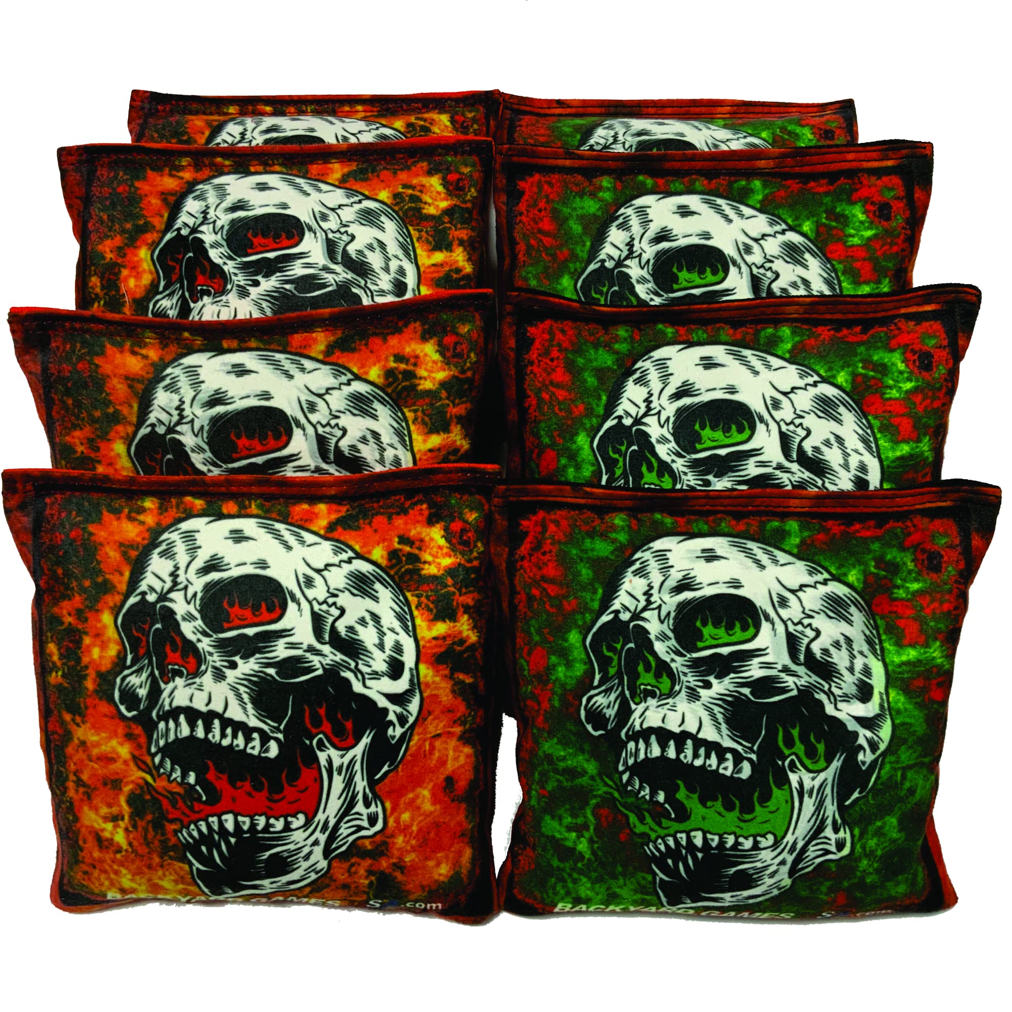 BackYardGamesUSA Professional Cornhole Bags Set of 8 - Regulation Tournament Cornhole Bags with Slick & Stick Technology | Perfect for Backyard Parties, Tailgating, and Outdoor Games