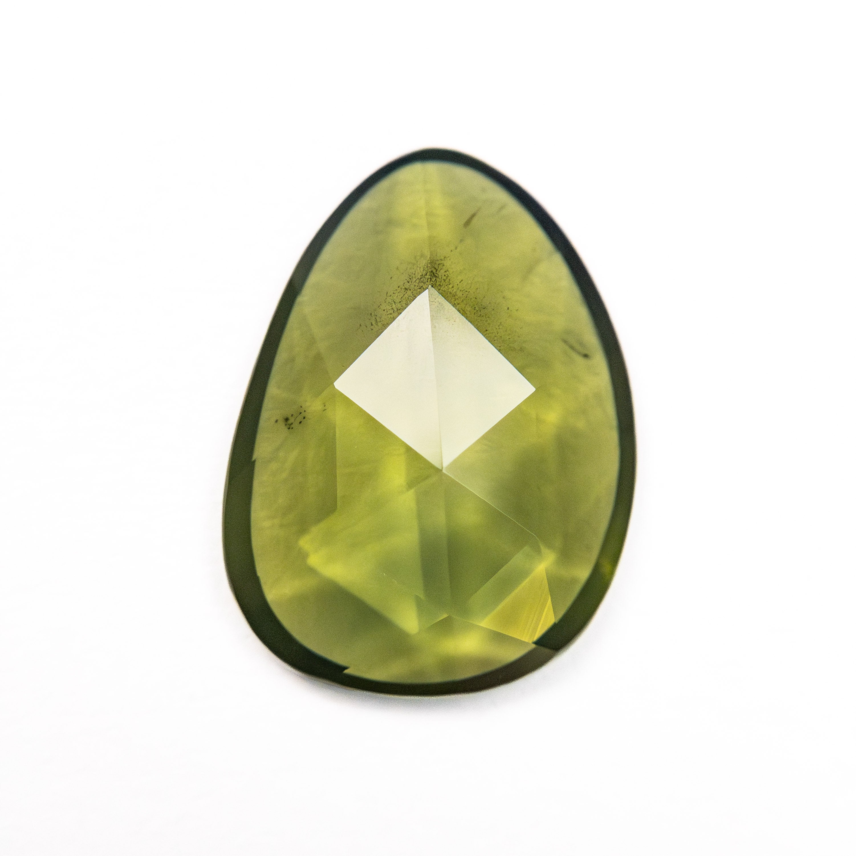 1.78ct 10.92x8.07x2.22mm Natural Rose Cut Amorphous Sapphire Gemstone - Loose Stone for Jewelry Making, Engagement Rings & Unique Handcrafted Designs