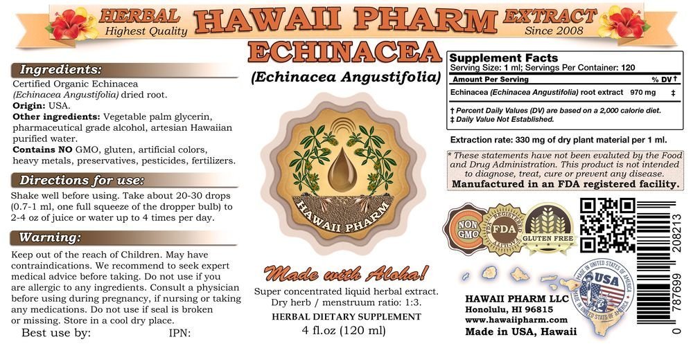 Organic Echinacea Liquid Extract & Root Powder Tincture Supplement - 15x4 oz Bottles - Immune System Support, Cold & Flu Relief - Perfect for Daily Wellness & Seasonal Health Boost
