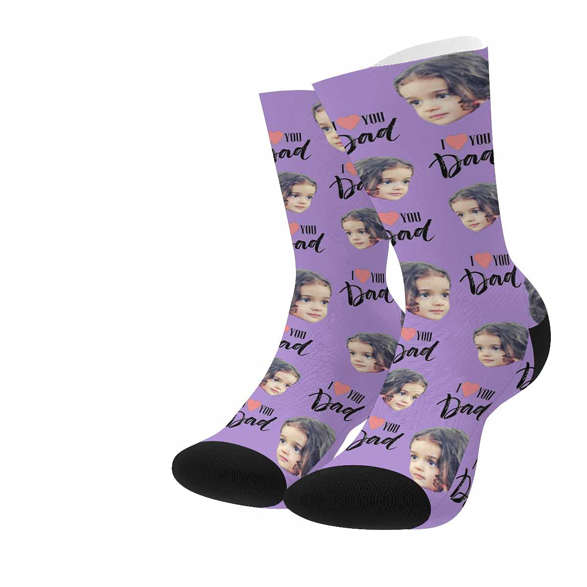 Custom Printed High Crew Socks - Personalized 