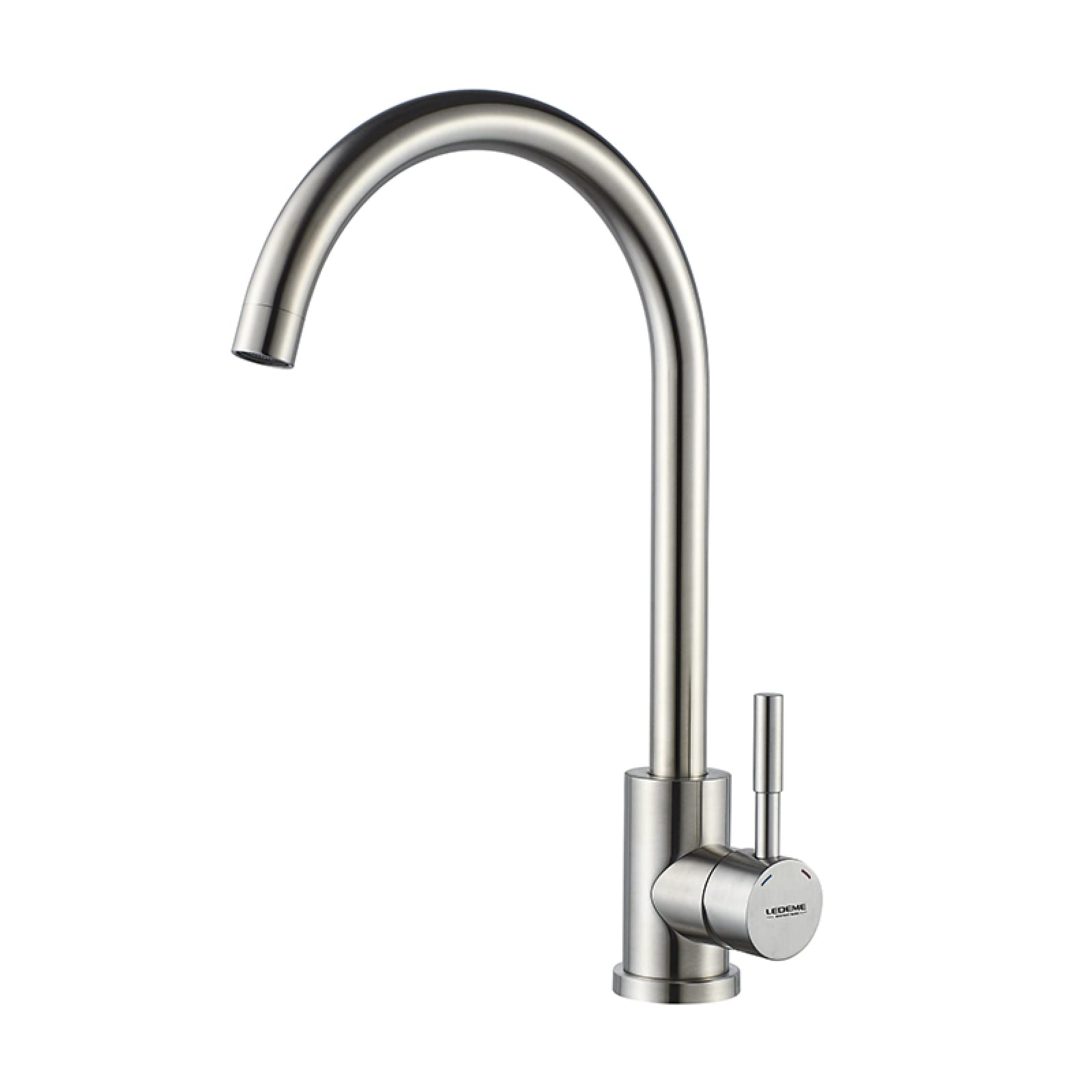 GELISURE Black Stainless Steel Kitchen Faucet with Ceramic Cartridge - Modern Pull Down Sprayer Water Mixer Tap for Sink, Perfect for Cooking & Dishwashing in Home Kitchen