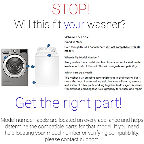 W10199989 1481913 Top Load Washing Machine Control Timer Replacement - Compatible with Specific Models (Not Universal) - Perfect for DIY Washer Repairs & Home Maintenance