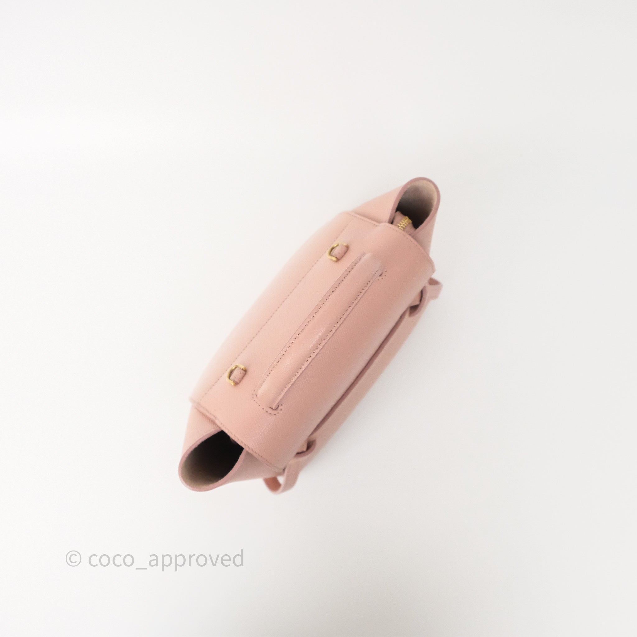 Celine Nano Belt Bag in Vintage Pink - Genuine Grained Calfskin Leather with Gold Hardware | Perfect for Everyday Use, Work & Special Occasions