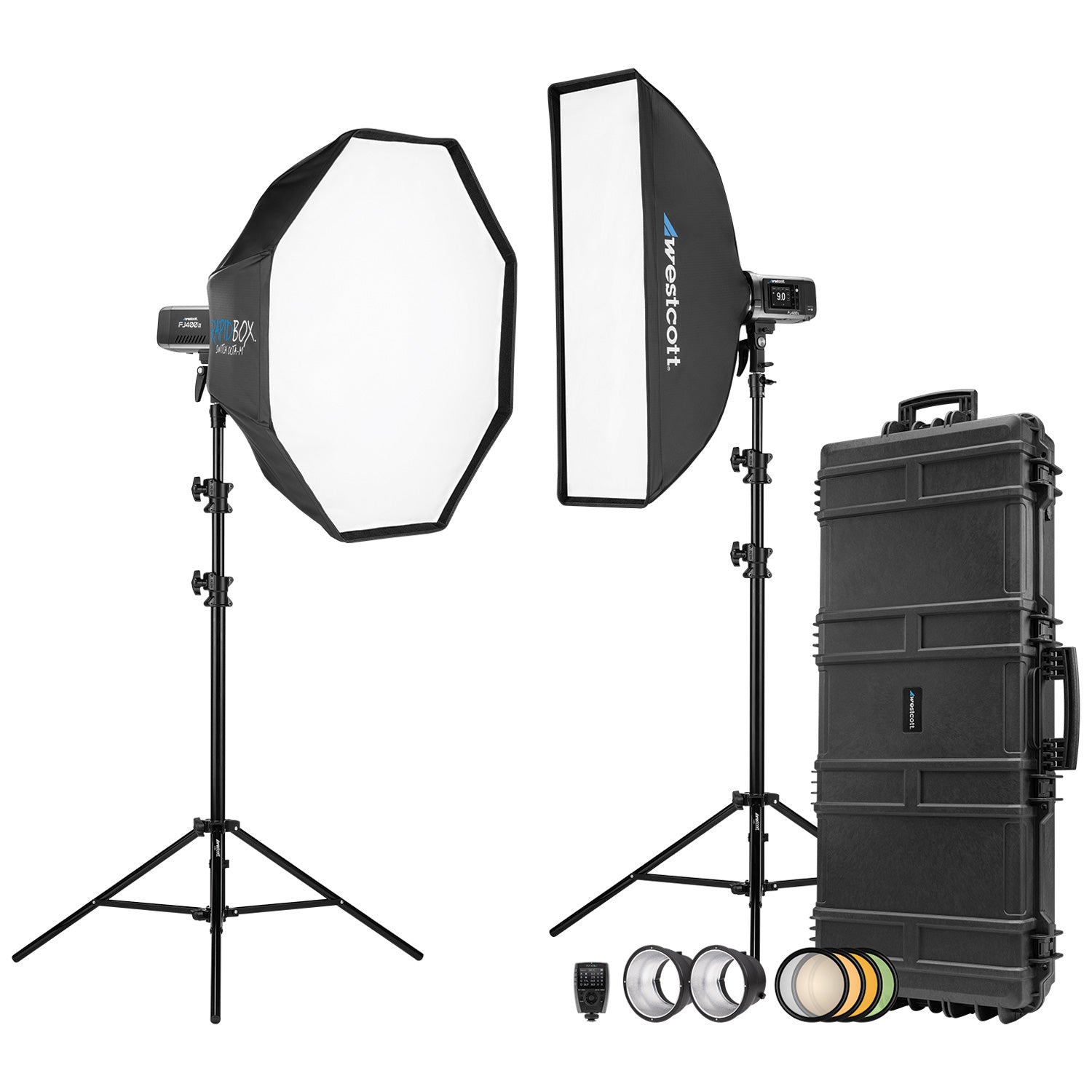 FJ400 II Professional Strobe Light Kit with Hard Case - Perfect for Studio Photography, On-Location Shoots & Event Lighting