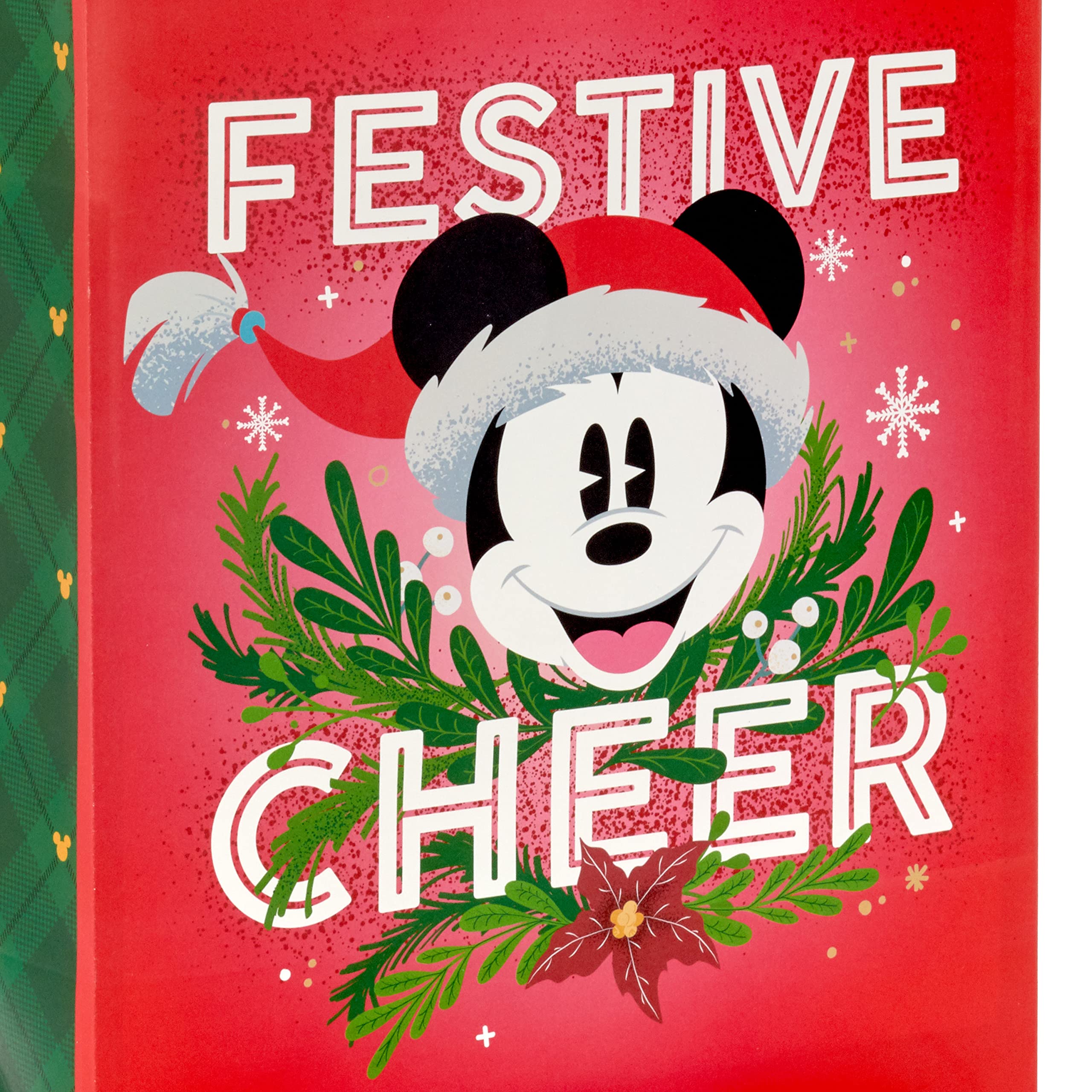 Hallmark Mickey and Minnie Mouse Christmas Gift Bags Set - 4 Pack (2 Medium 9