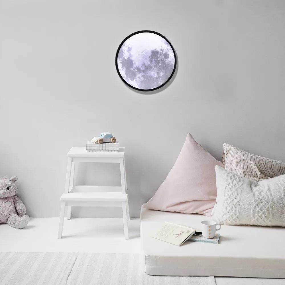 Moon Mirror Lamp - 3D Illusion Night Light for Bedroom, Nursery & Home Decor - Perfect for Kids, Adults & Gifts (White) | Creates Magical Moonlight Ambiance for Relaxation & Sleep