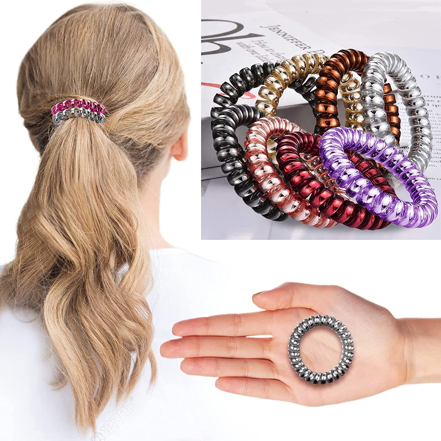 Snowpearl 30-Piece Stylish Hair Accessories Set - Bobby Pins, Satin Scrunchies, Spiral Bands, Gold Clips, Headbands & Claw Clips for Women & Girls | Perfect for School, Work, Parties & Everyday Styling