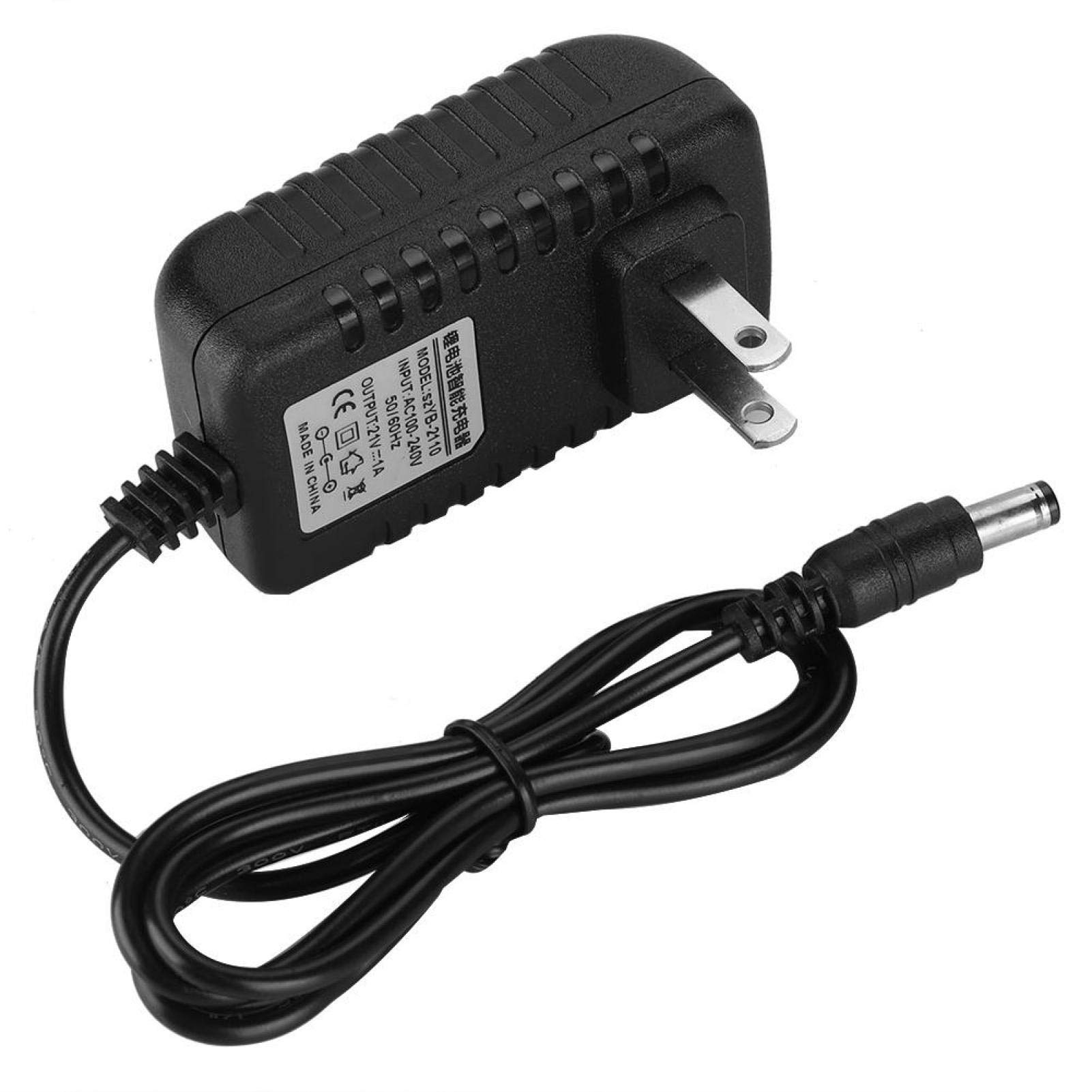Fast Charging Lithium Battery Charger Adapter - 100-240V US Standard with Thick Copper Core for Quick & Safe Charging | Perfect for Power Tools, Electric Bikes & Outdoor Equipment