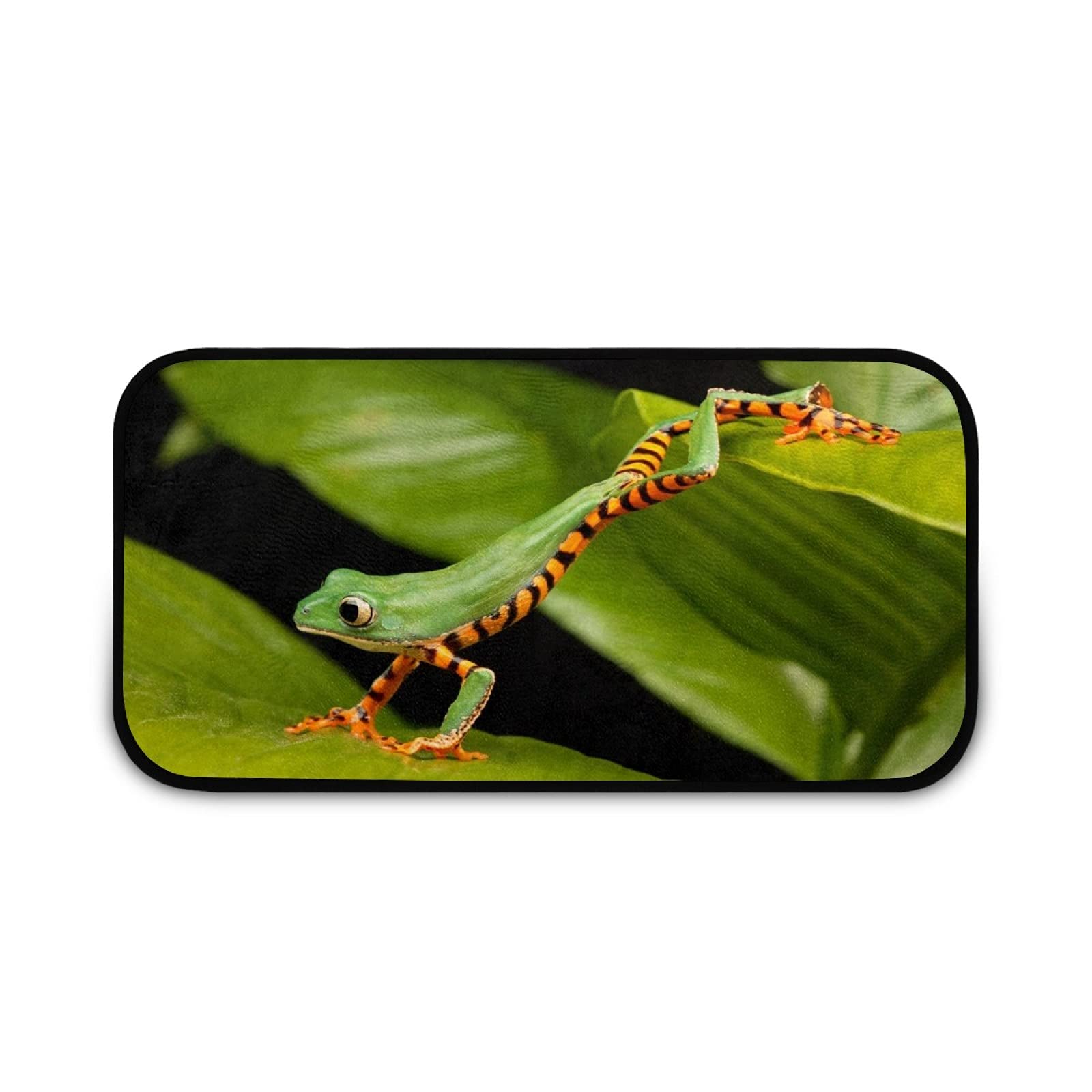 **Anti-Fatigue Kitchen Floor Mat - Waterproof Non-Slip Cushioned Rug for Sink Area, 40x20 Inches, Forest Frog Design - Perfect for Standing Comfort While Cooking, Washing Dishes, or Doing Chores**