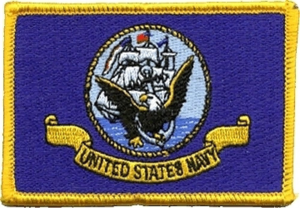 Premium Navy Flag Iron-on Embroidered Patch - Patriotic Sew-on Badge for Jackets, Bags & Hats - Military & Veteran Apparel Accessory
