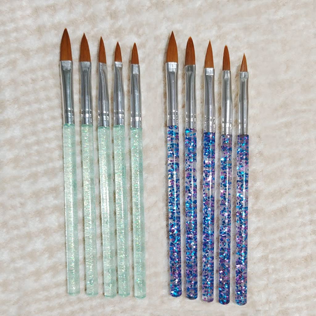 5-Piece Nail Art Brush Set - Engraving Dotting, Drawing & Painting Tools for Acrylic Gel Nail Design | Professional Manicure Kit for Salon & Home Nail Art Enthusiasts | Perfect for DIY Nail Art, French Tips & Intricate Nail Designs