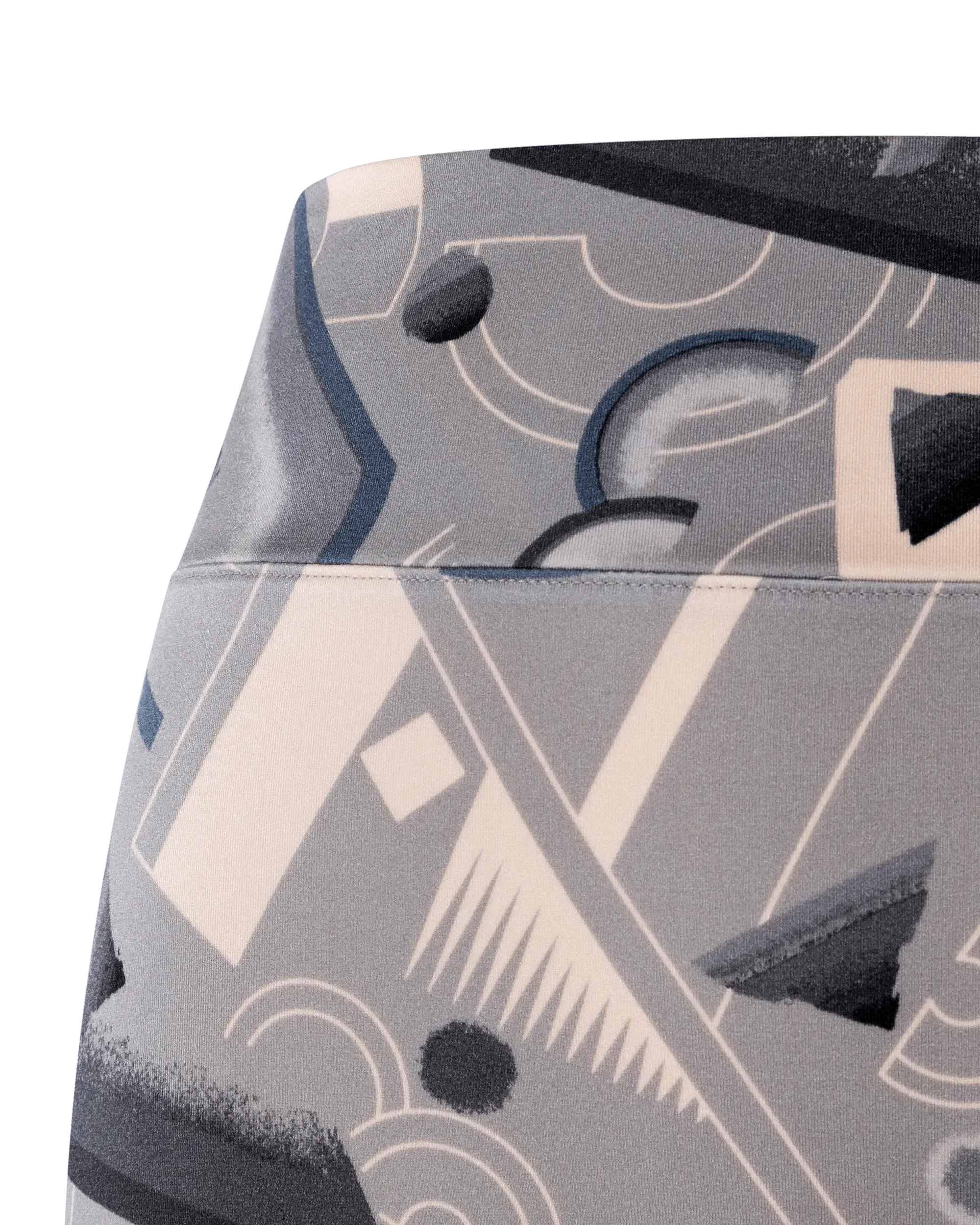Stylish Geometric Print Lycra Leggings for Women - High Waist Yoga Pants, Workout & Gym Leggings - Perfect for Running, Fitness & Casual Wear
