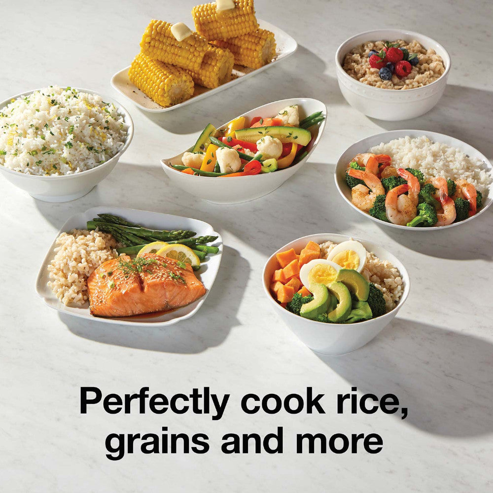 Proctor Silex 37533G 10-Cup Rice Cooker & Food Steamer - Perfect for Meal Prep, Dorm Cooking & Healthy Eating