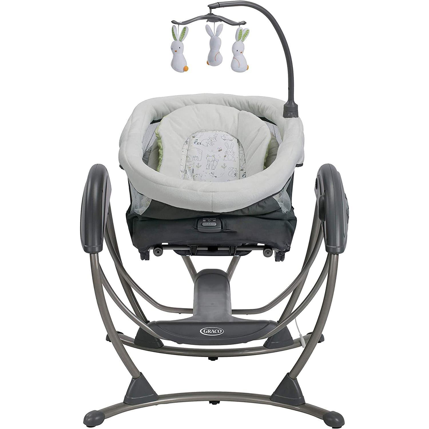 Graco DuoGlider Baby Swing with Gliding Motion - Convertible to Rocker with One-Hand Recline | Perfect for Nursery, Living Room & Soothing Newborns