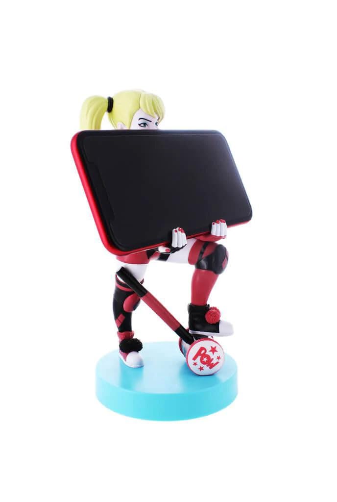 Warner Bros Harley Quinn DC Licensed Gaming Controller & Phone Holder Stand - Cable Guys Figure for PS5, Xbox, PC Gaming Setup & Desk Decor