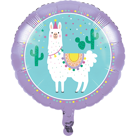 45cm Llama Party Foil Balloon - Colorful Birthday Decorations for Baby Showers, Gender Reveals & Festive Celebrations
