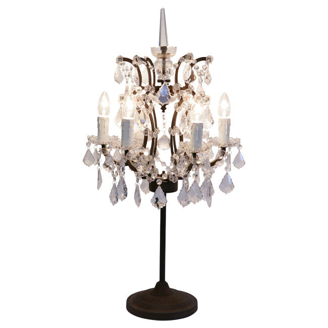 Elegant Crystal Table Lamp for Bedroom & Living Room - Modern Home Decor with LED Light - Perfect for Nightstands, Desks, and Cozy Ambience
