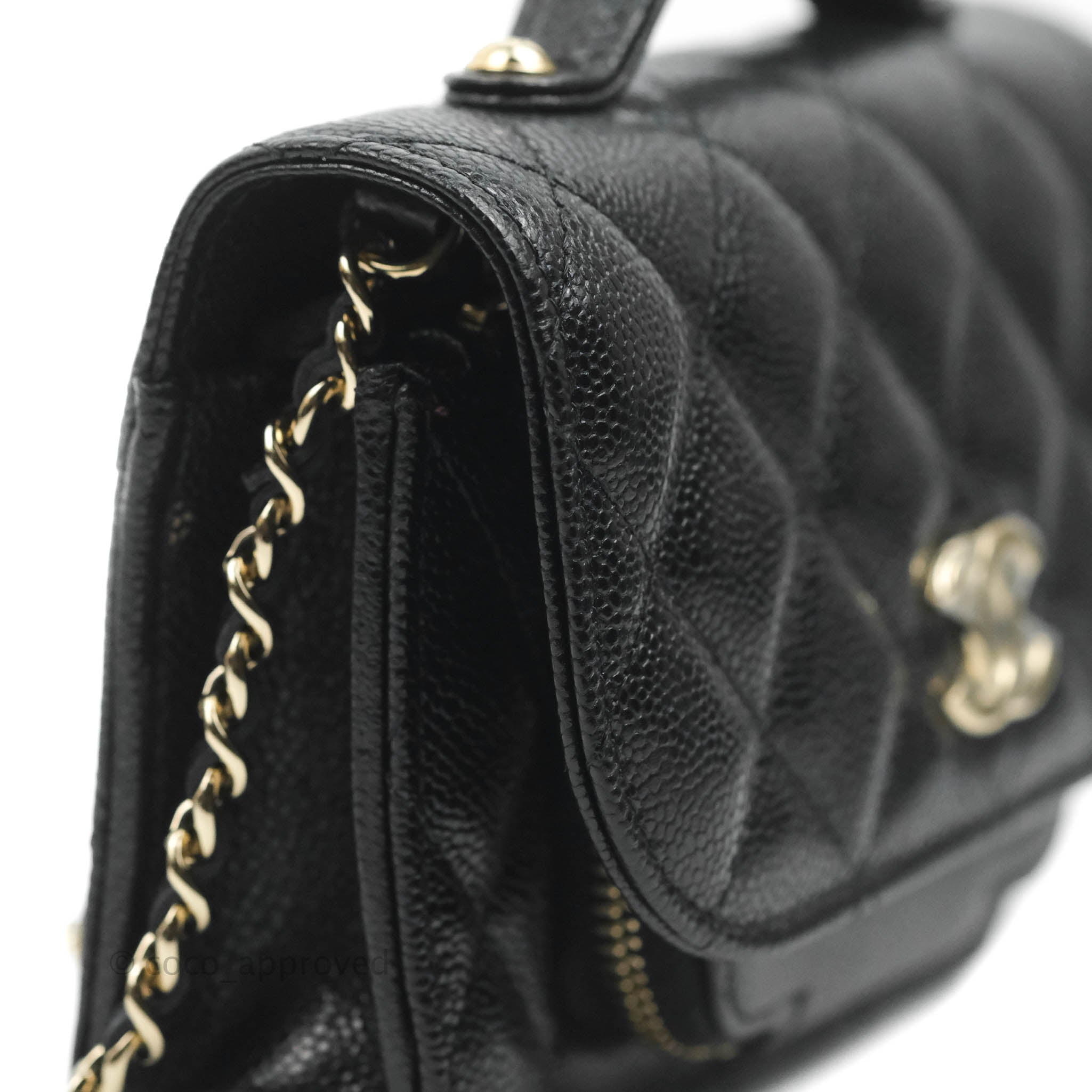 Chanel Business Affinity Clutch with Chain - Black Caviar Leather & Gold Hardware - Perfect for Work, Evening Events & Luxury Gift Giving