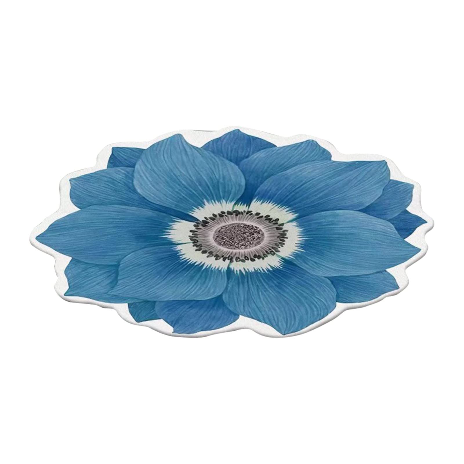 3D Flower Heat Transfer Blanket - Soft Floor Mat for Sofa, Bedroom, Living Room & Car Decor - Perfect for Cozy Home Comfort & Stylish Interior Design