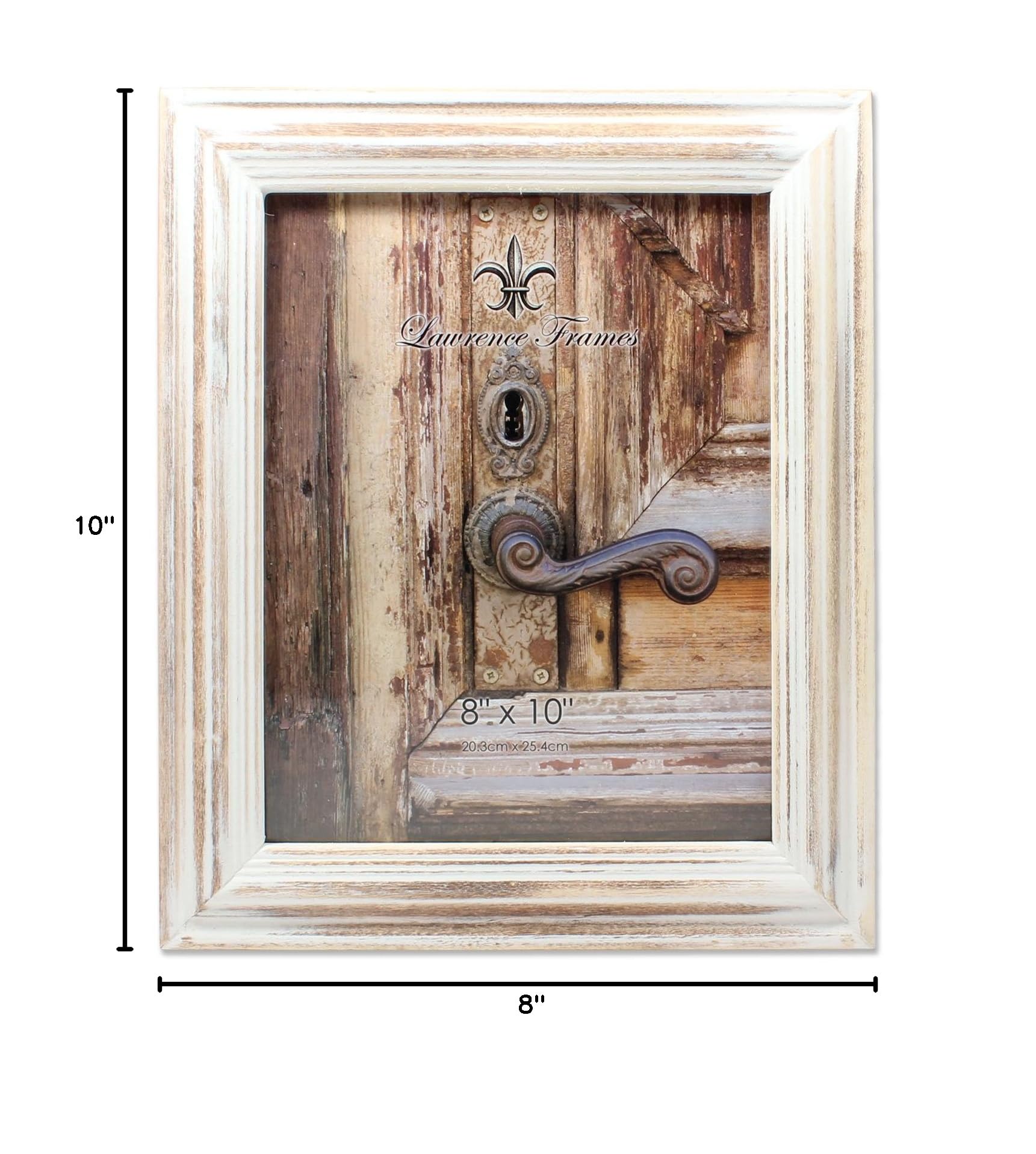 8x10 White Wash Maple Picture Frame - Lawrence Frames for Home Decor