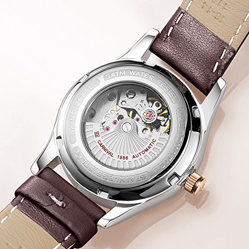Luxury Rhinestone Automatic Mechanical Watch for Women - Stainless Steel, Luminous, Waterproof - Perfect for Parties, Work & Everyday Wear