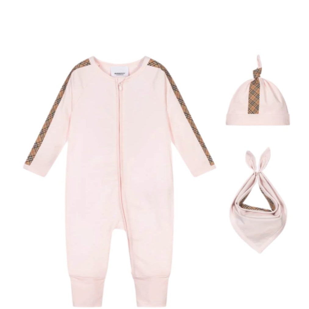 Burberry Baby Claude Set - Soft Cotton Newborn Outfit for Boys & Girls | Perfect for Family Photos, Special Occasions & Everyday Wear