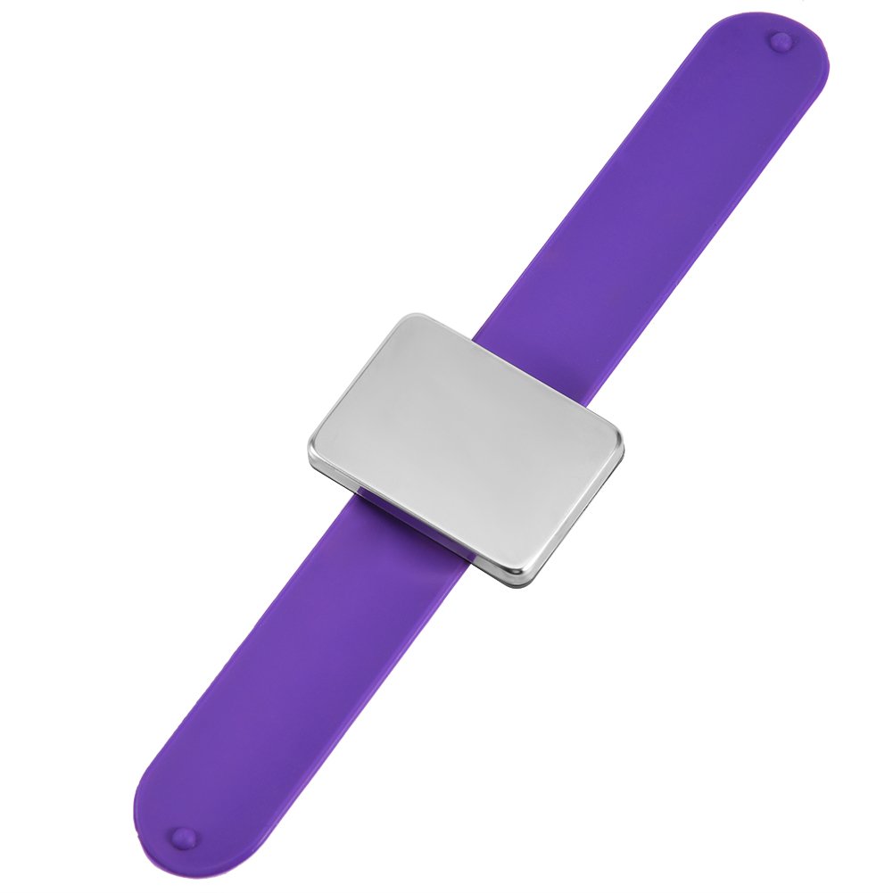 Wosume Magnetic Hair Clips Bracelet - Magnetic Wristband Hairpin Holder for Hair Grip & Styling Accessories (Purple) | Perfect for Salon Stylists & Home Hairdressing