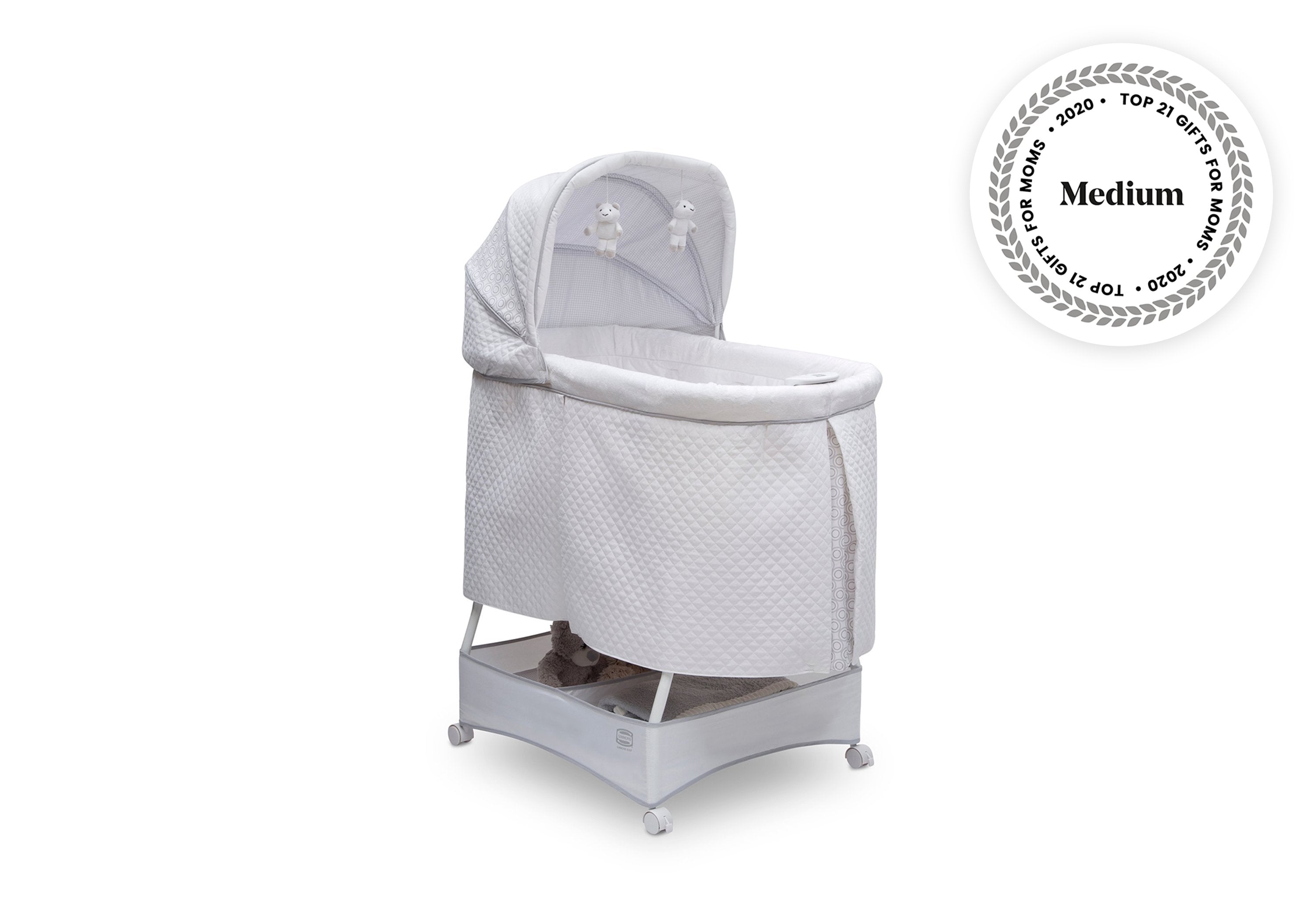 Beautyrest™ Silent Auto Gliding Lux Bassinet - Premium Baby Crib with Soothing Motion & Noise Reduction | Perfect for Nursery, Bedroom & Travel | Gentle Sleep Solution for Newborns & Infants