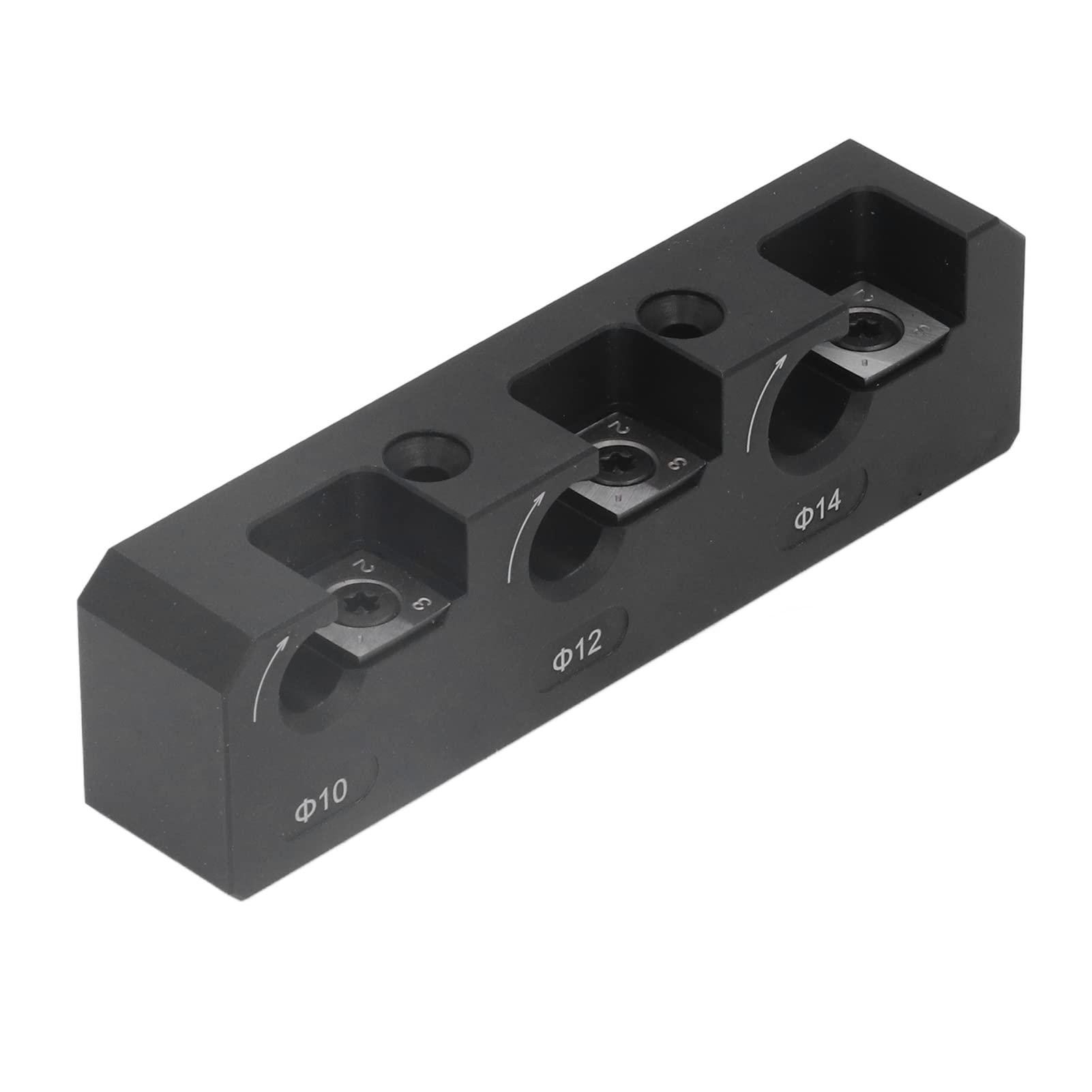 Oumefar Carbide Inserts Dowel Maker - 3 Hole Metric Dowel Plate for Wooden Dowel Rods & Sticks - Electric Drill Milling Jig & Woodworking Tool - Perfect for Furniture Making, DIY Projects & Wood Joinery