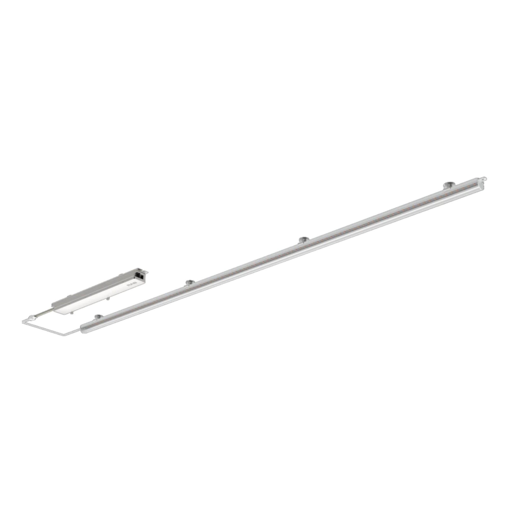 4ft LED Magnetic Retrofit Kit - 4700 Lumens, 30W, Selectable CCT (3000K-5000K), Clear Lens, 120-277V - Perfect for Garage, Warehouse & Commercial Lighting