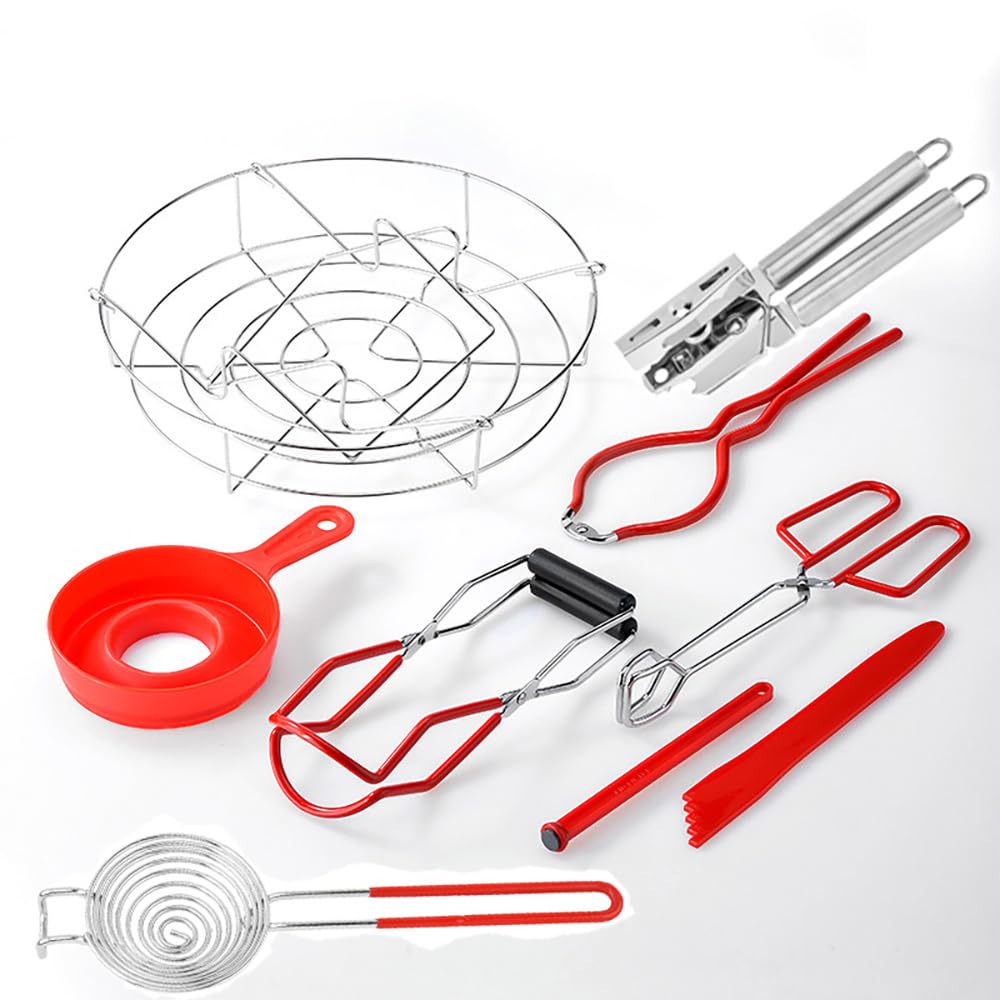 9-Piece Premium Stainless Steel Canning Kit - Complete Canning Supplies Set with Pot, Tools & Accessories for Home Food Preservation, Pickling, Jam Making & DIY Canning Projects